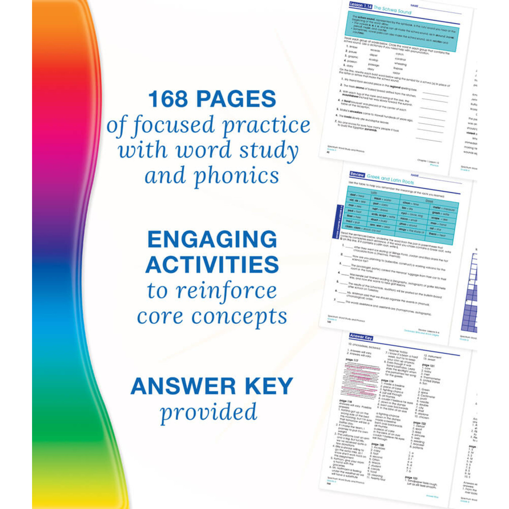 CARSON DELLOSA PUBLISHING CO Spectrum Word Study and Phonics Workbook Grade 6
