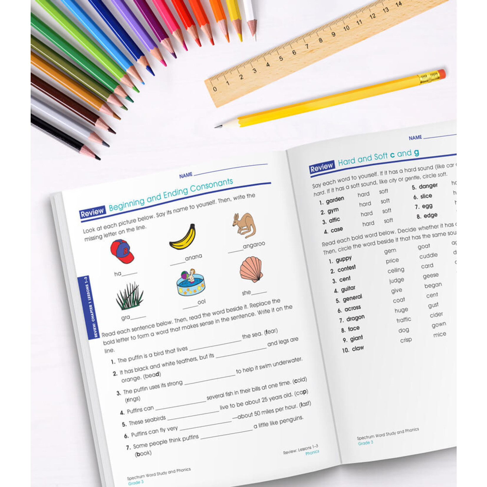 CARSON DELLOSA PUBLISHING CO Spectrum Word Study and Phonics Workbook Grade 3