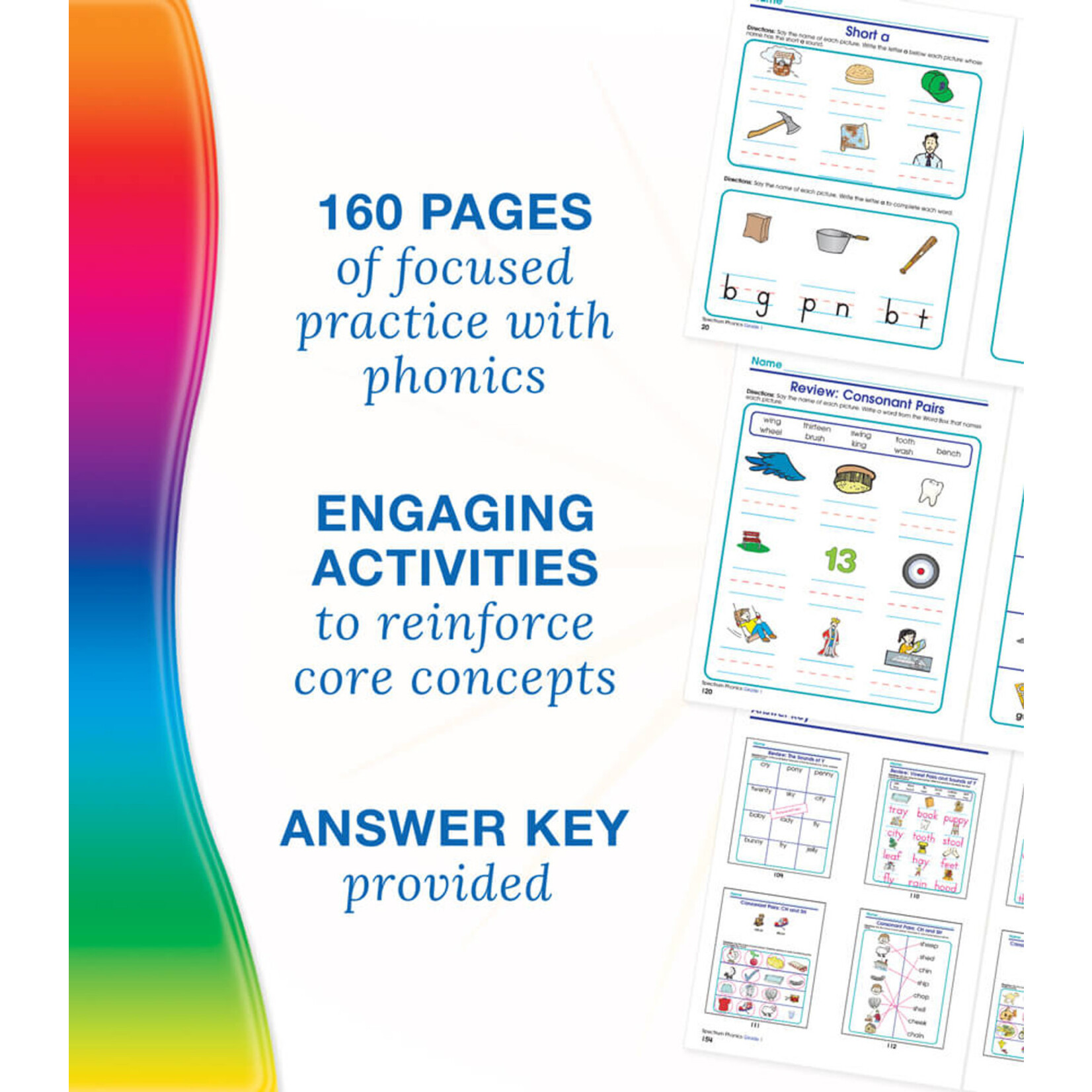 CARSON DELLOSA PUBLISHING CO Spectrum Phonics Workbook Grade 1