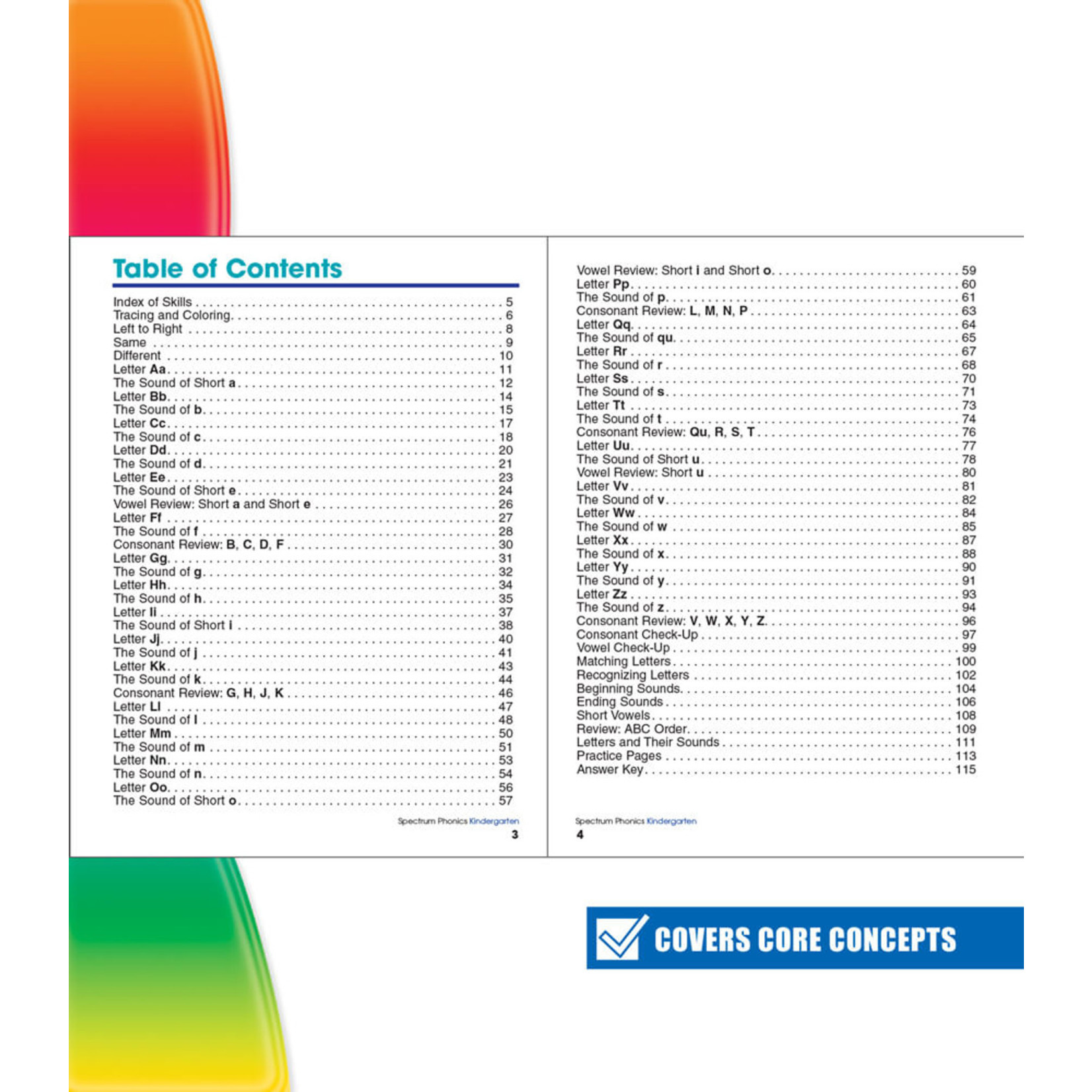 CARSON DELLOSA PUBLISHING CO Spectrum Phonics Workbook Grade K