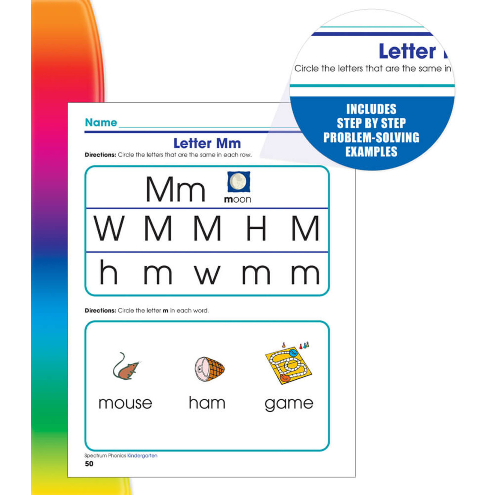 CARSON DELLOSA PUBLISHING CO Spectrum Phonics Workbook Grade K