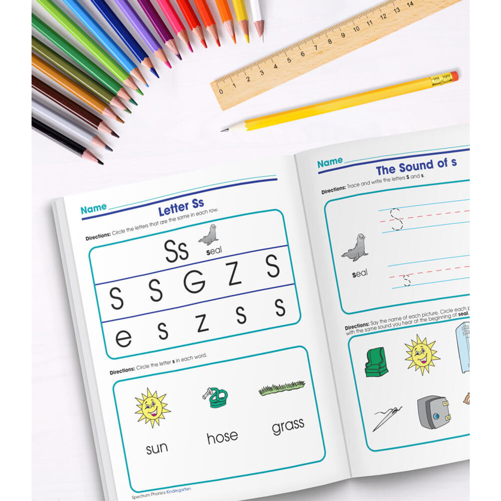 CARSON DELLOSA PUBLISHING CO Spectrum Phonics Workbook Grade K