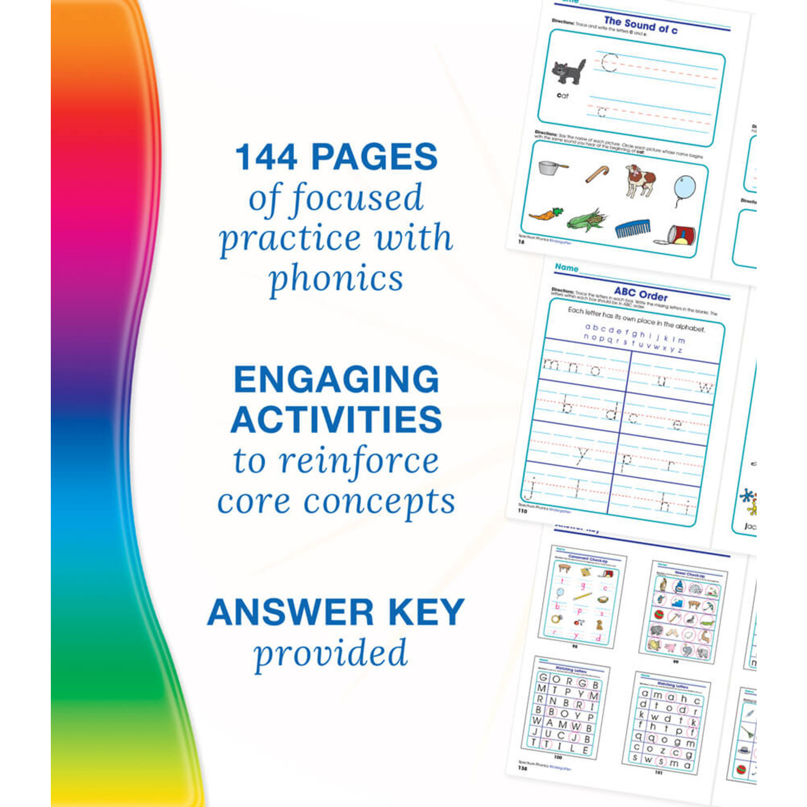 CARSON DELLOSA PUBLISHING CO Spectrum Phonics Workbook Grade K