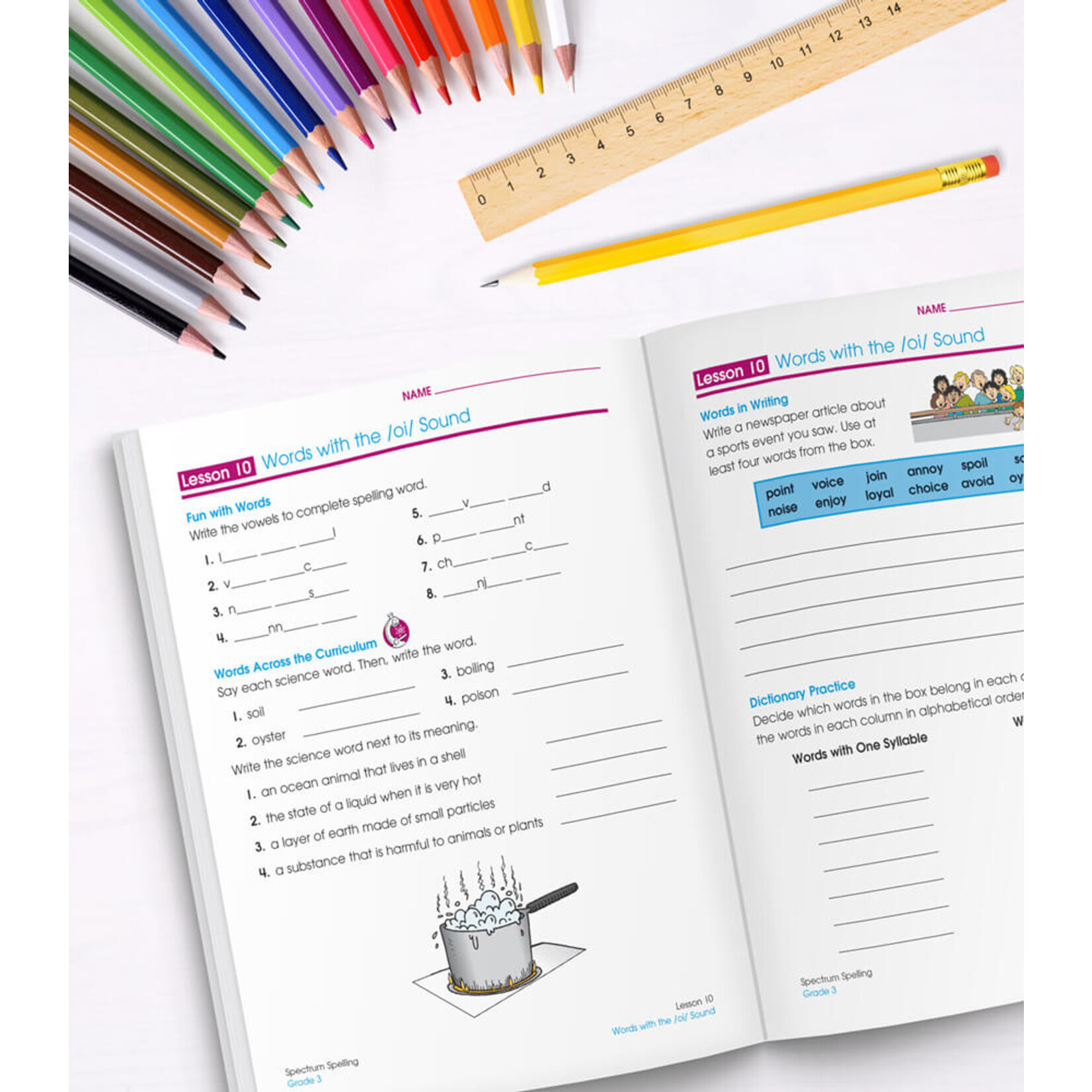 CARSON DELLOSA PUBLISHING CO Spectrum Spelling Workbook Grade 3