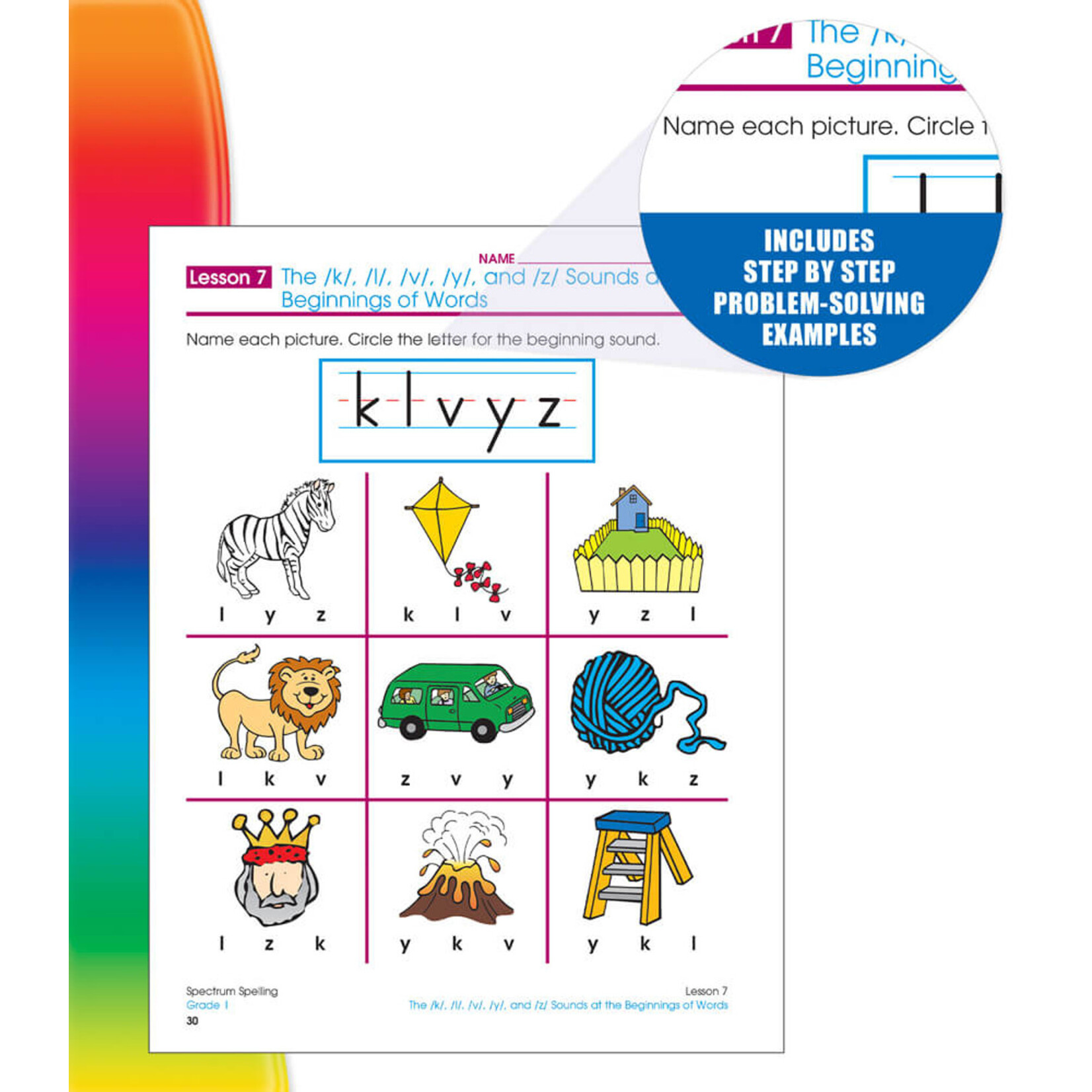 CARSON DELLOSA PUBLISHING CO Spectrum Spelling Workbook Grade 1