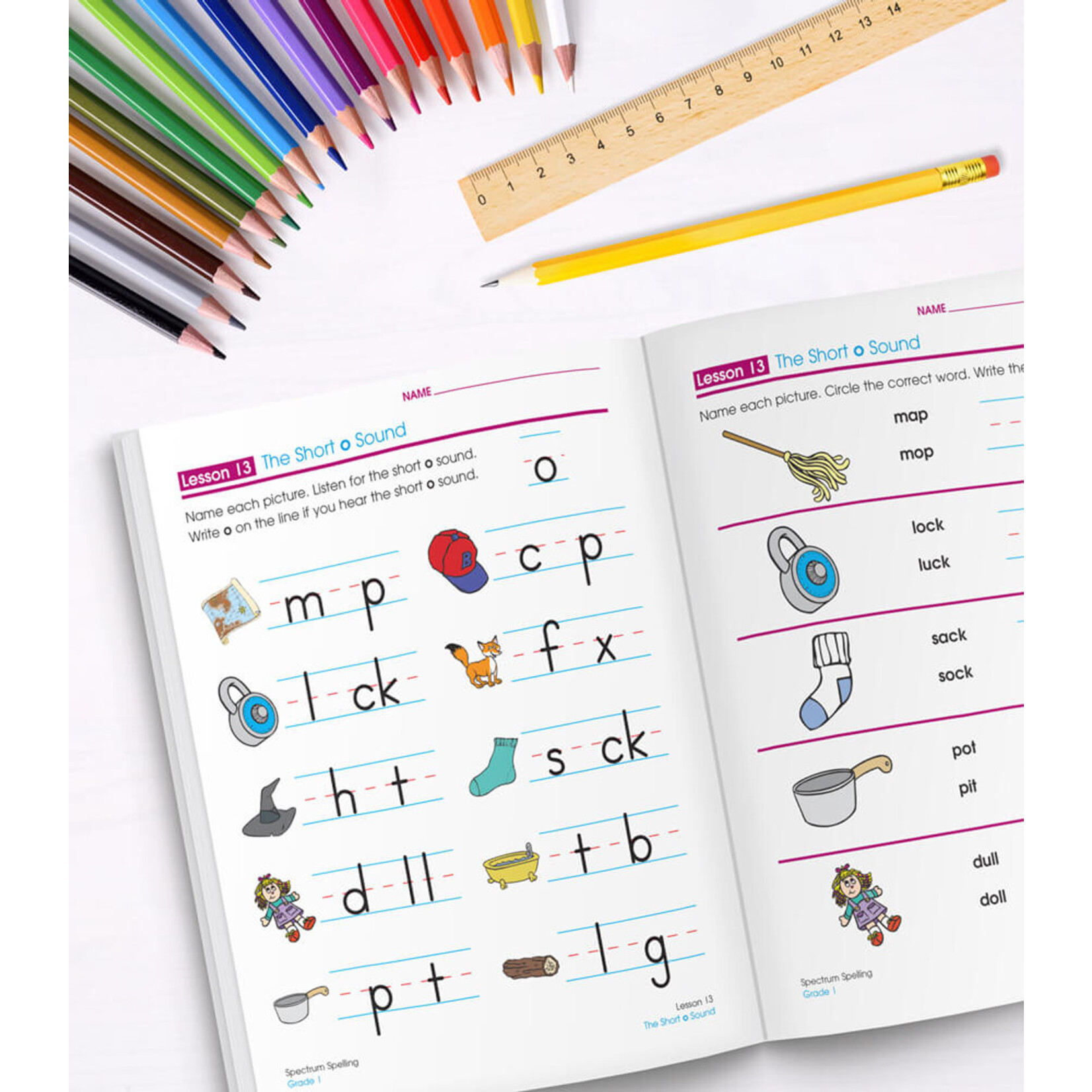 CARSON DELLOSA PUBLISHING CO Spectrum Spelling Workbook Grade 1