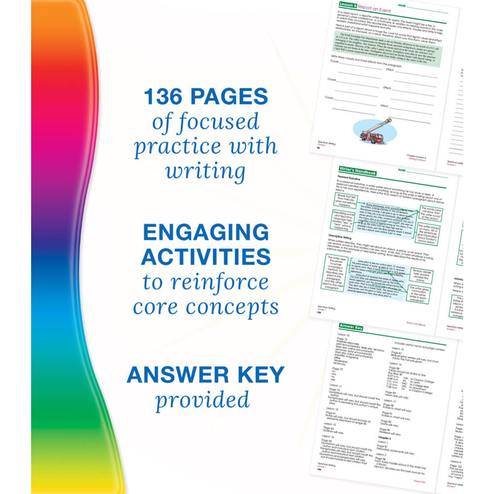 CARSON DELLOSA PUBLISHING CO Spectrum Writing Workbook Grade 7