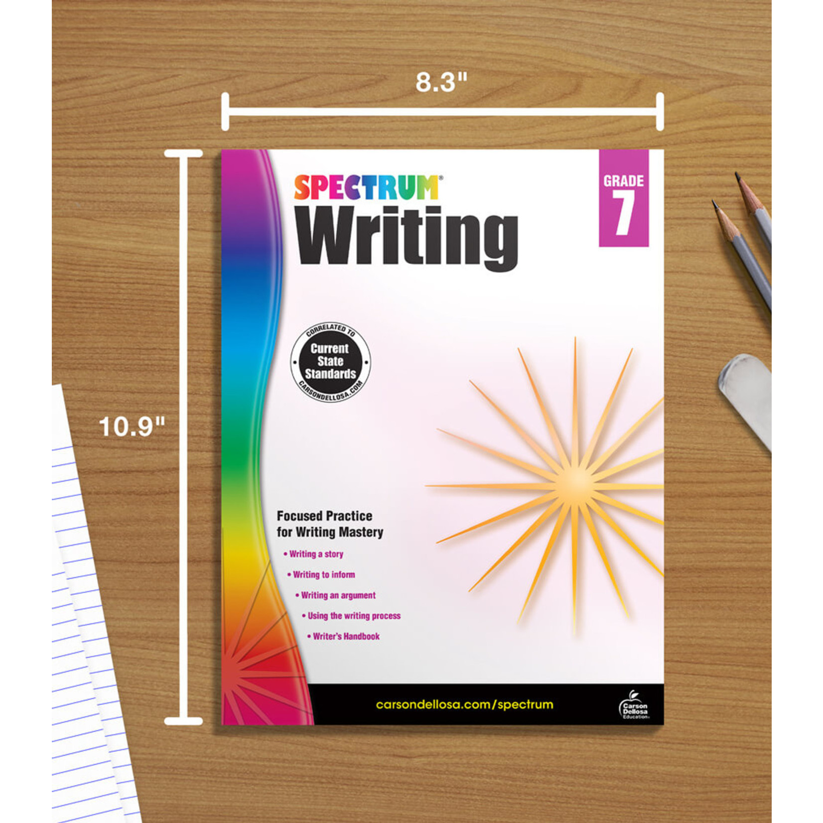 CARSON DELLOSA PUBLISHING CO Spectrum Writing Workbook Grade 7