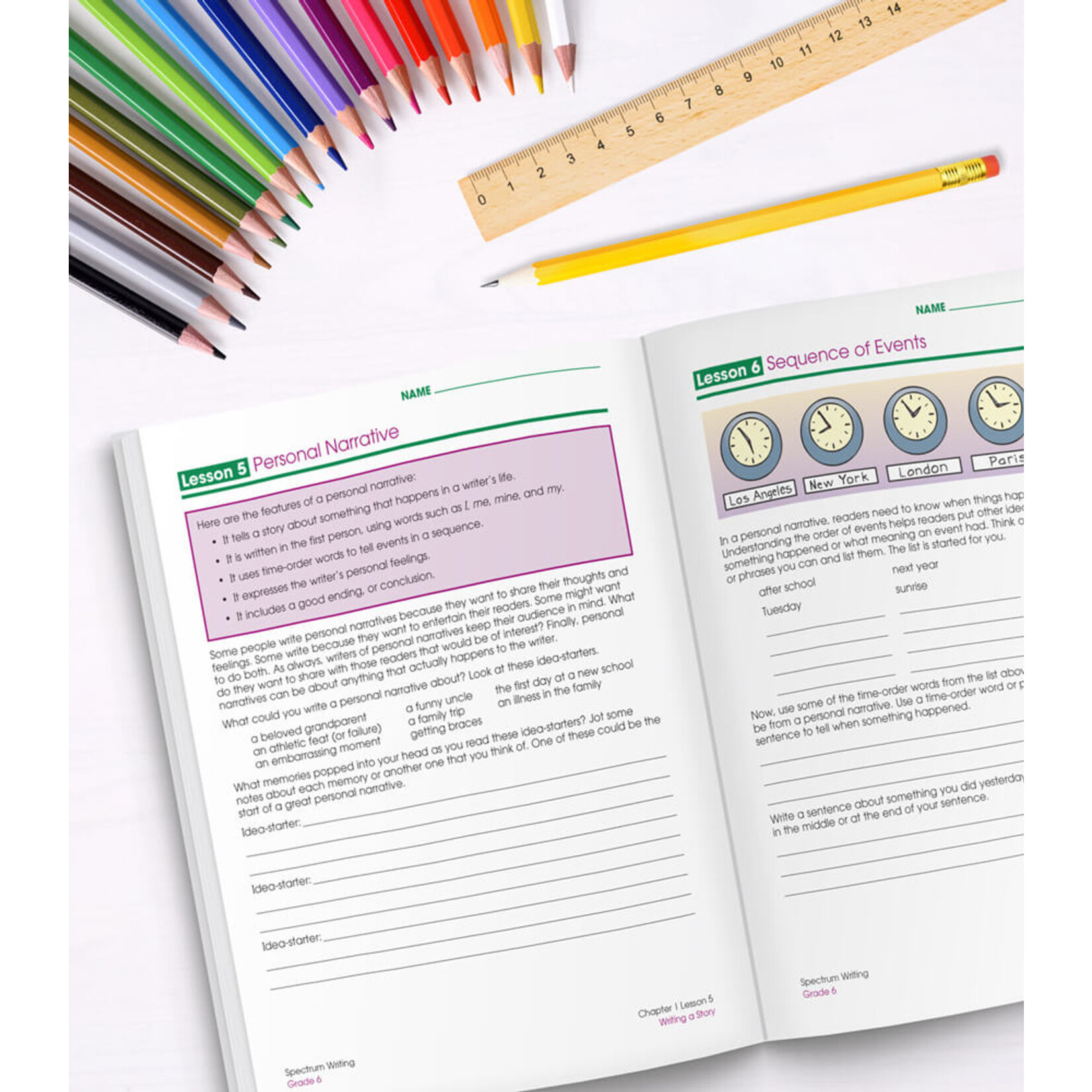 CARSON DELLOSA PUBLISHING CO Spectrum Writing Workbook Grade 6