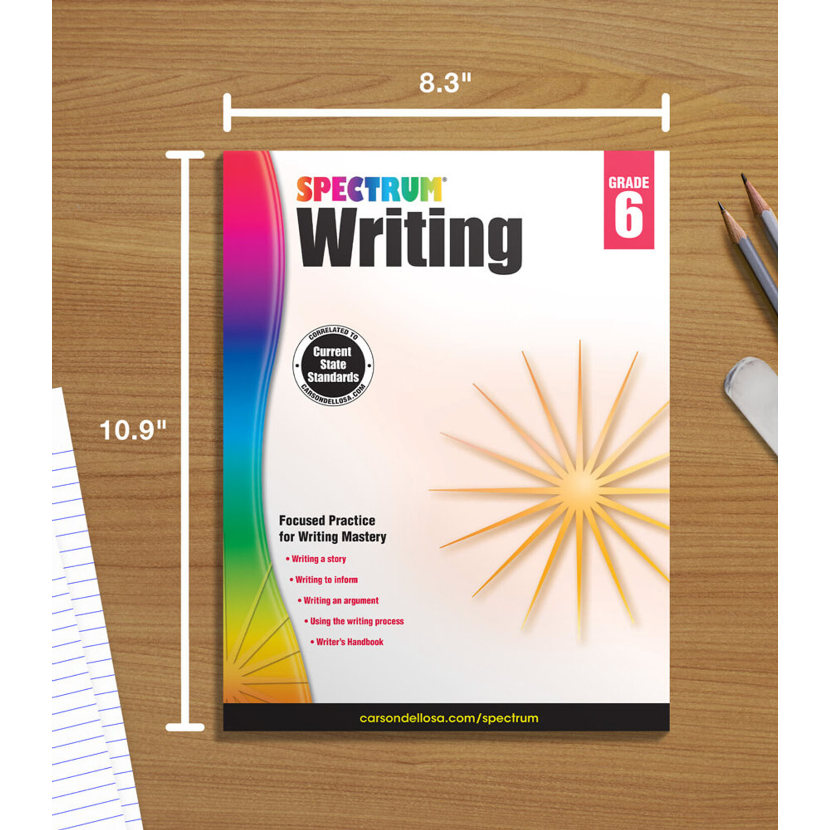 CARSON DELLOSA PUBLISHING CO Spectrum Writing Workbook Grade 6