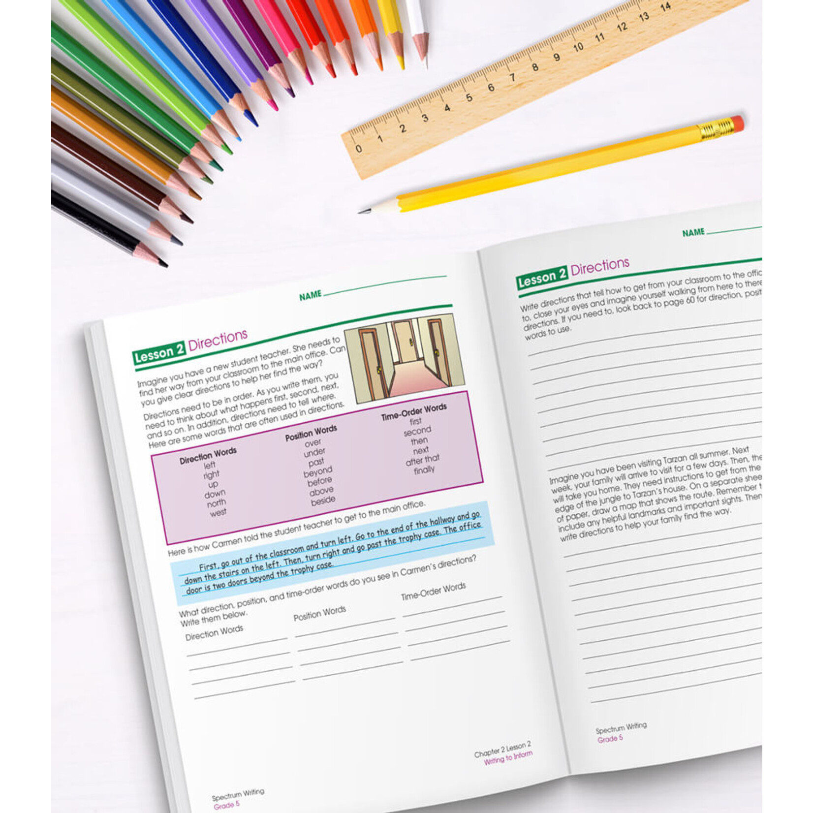 CARSON DELLOSA PUBLISHING CO Spectrum Writing Workbook Grade 5