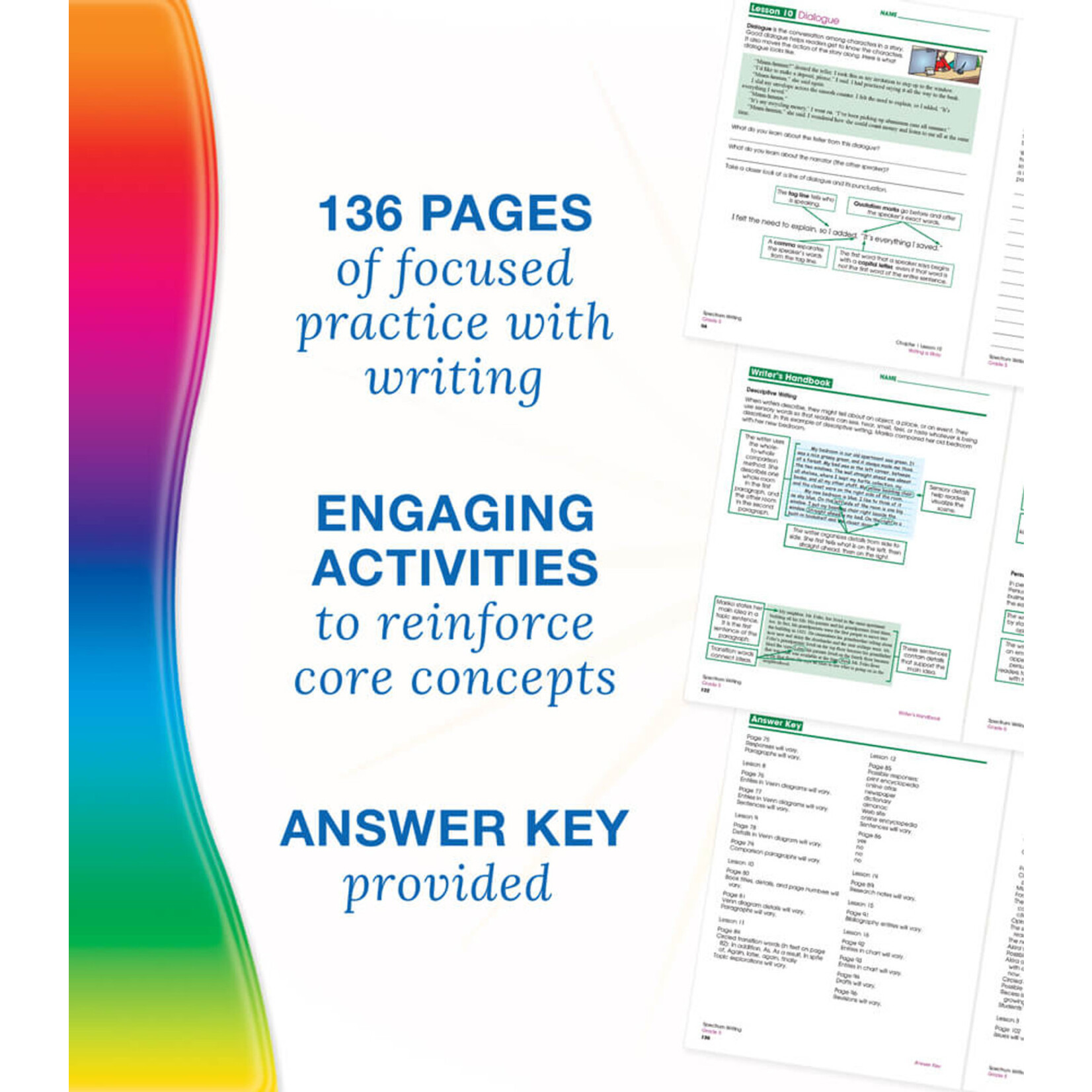 CARSON DELLOSA PUBLISHING CO Spectrum Writing Workbook Grade 5