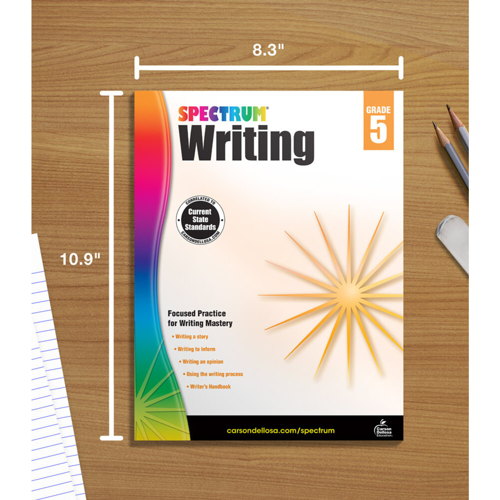 CARSON DELLOSA PUBLISHING CO Spectrum Writing Workbook Grade 5