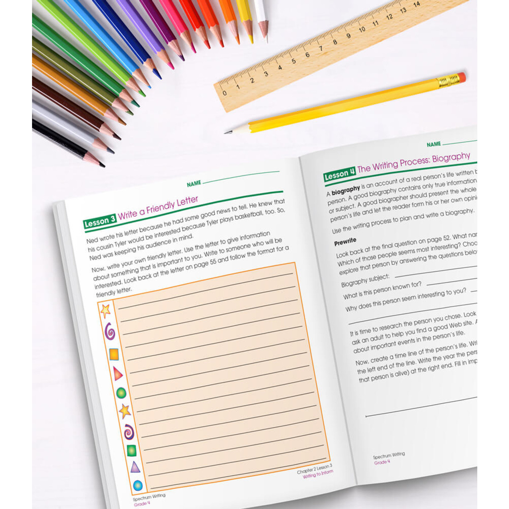 CARSON DELLOSA PUBLISHING CO Spectrum Writing Workbook Grade 4