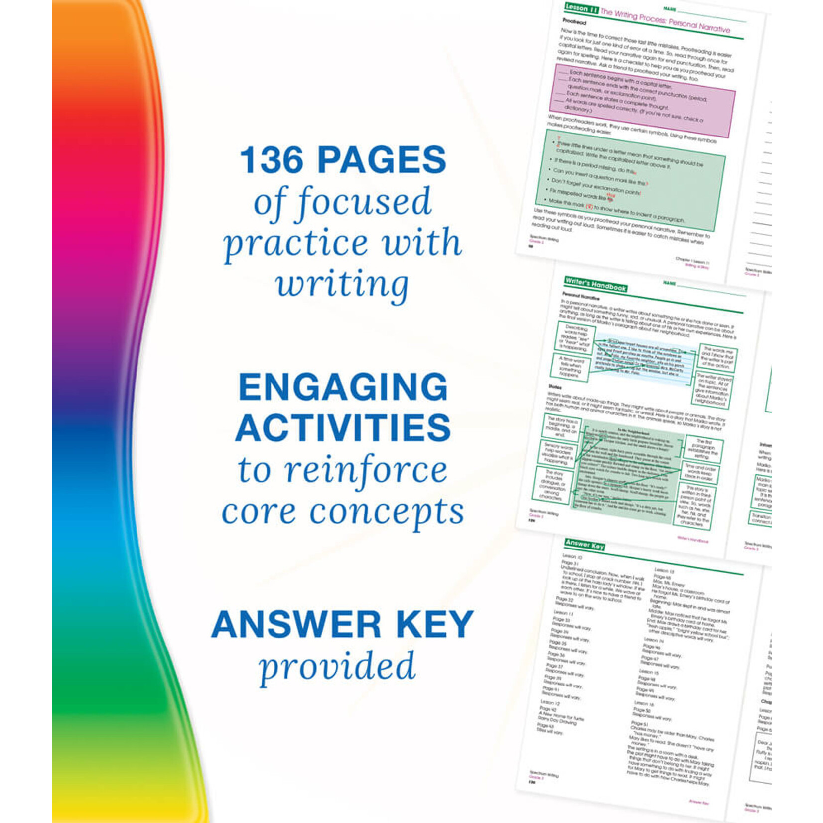 CARSON DELLOSA PUBLISHING CO Spectrum Writing Workbook Grade 3
