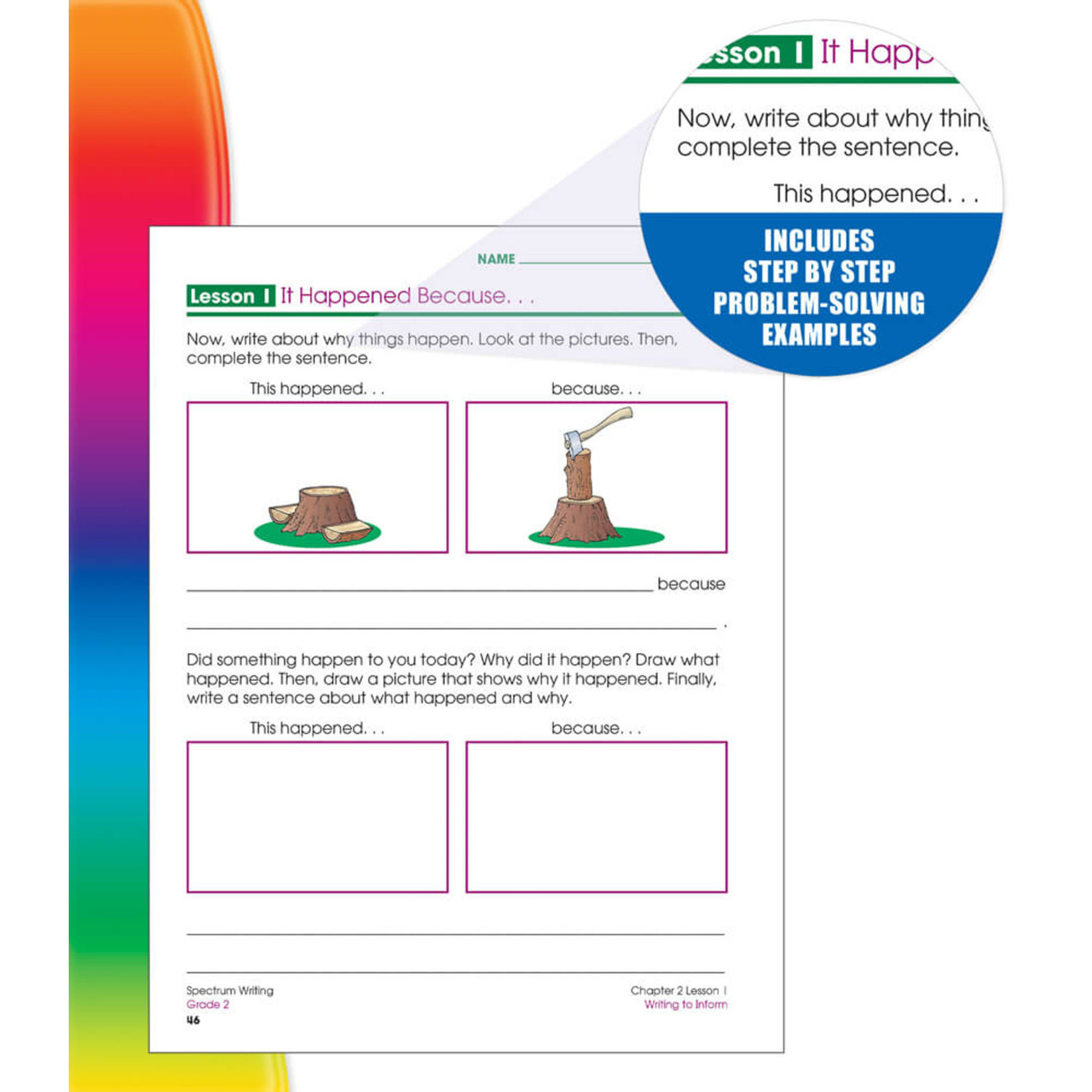 CARSON DELLOSA PUBLISHING CO Spectrum Writing Workbook Grade 2