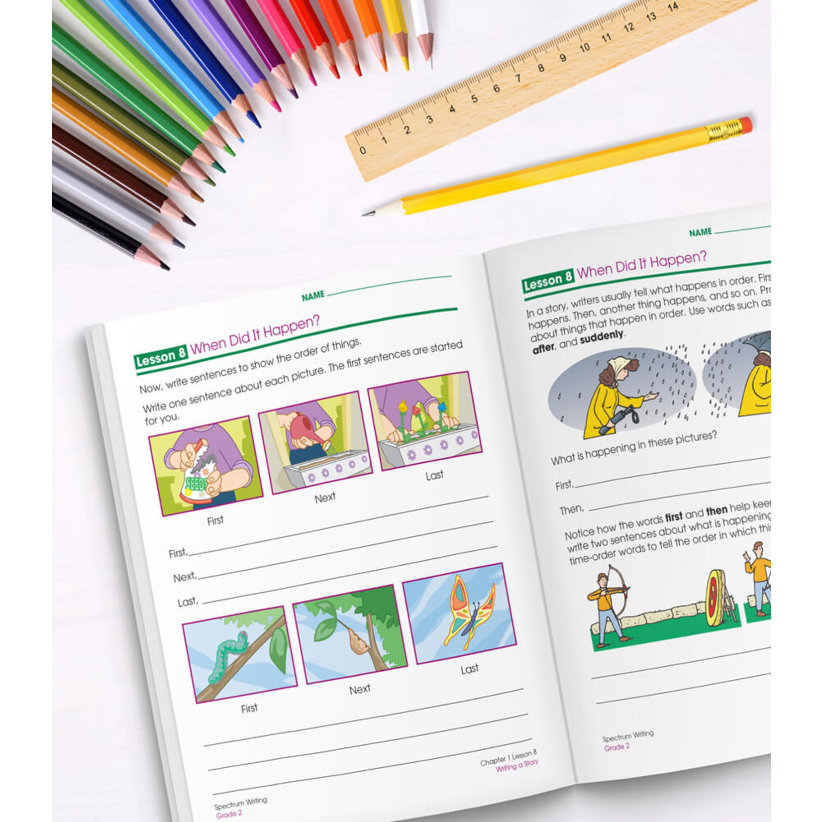 CARSON DELLOSA PUBLISHING CO Spectrum Writing Workbook Grade 2