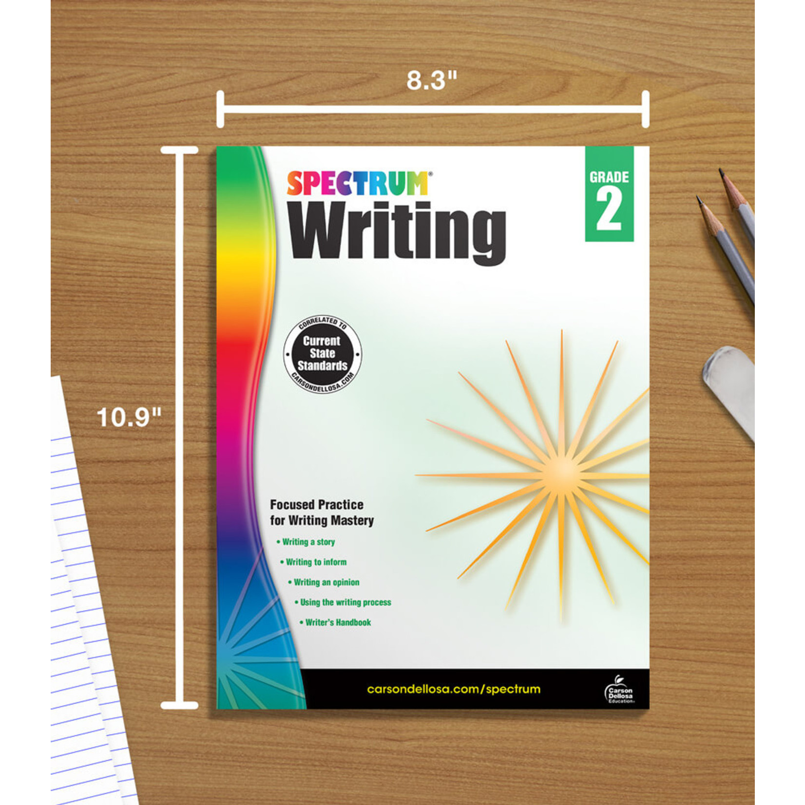 CARSON DELLOSA PUBLISHING CO Spectrum Writing Workbook Grade 2