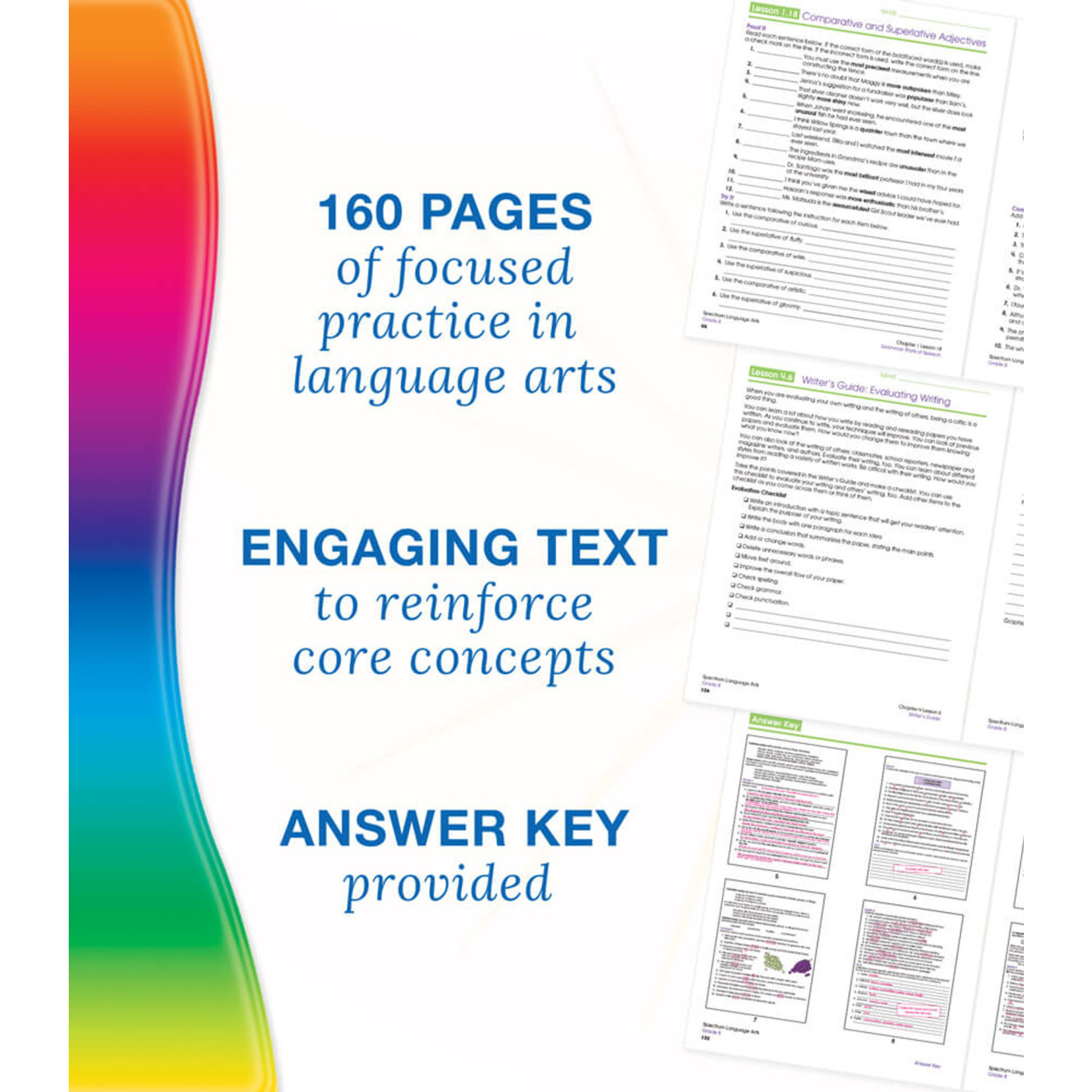 CARSON DELLOSA PUBLISHING CO Spectrum Language Arts Workbook Grade 8
