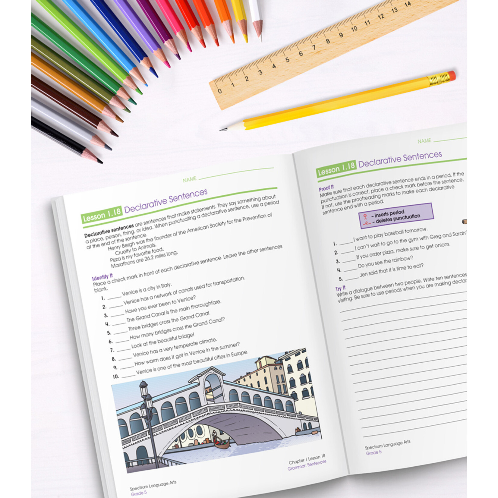 CARSON DELLOSA PUBLISHING CO Spectrum Language Arts Workbook Grade 5