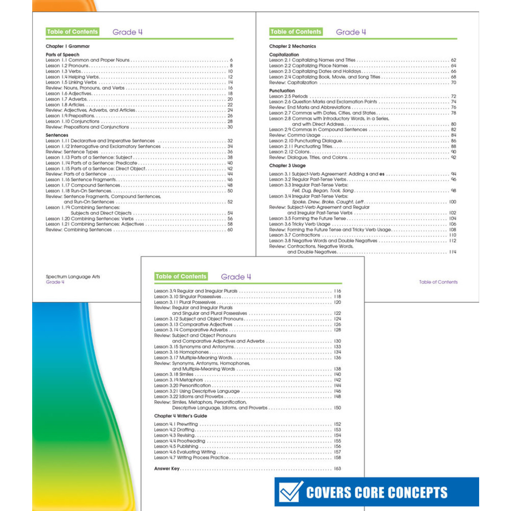 CARSON DELLOSA PUBLISHING CO Spectrum Language Arts Workbook Grade 4