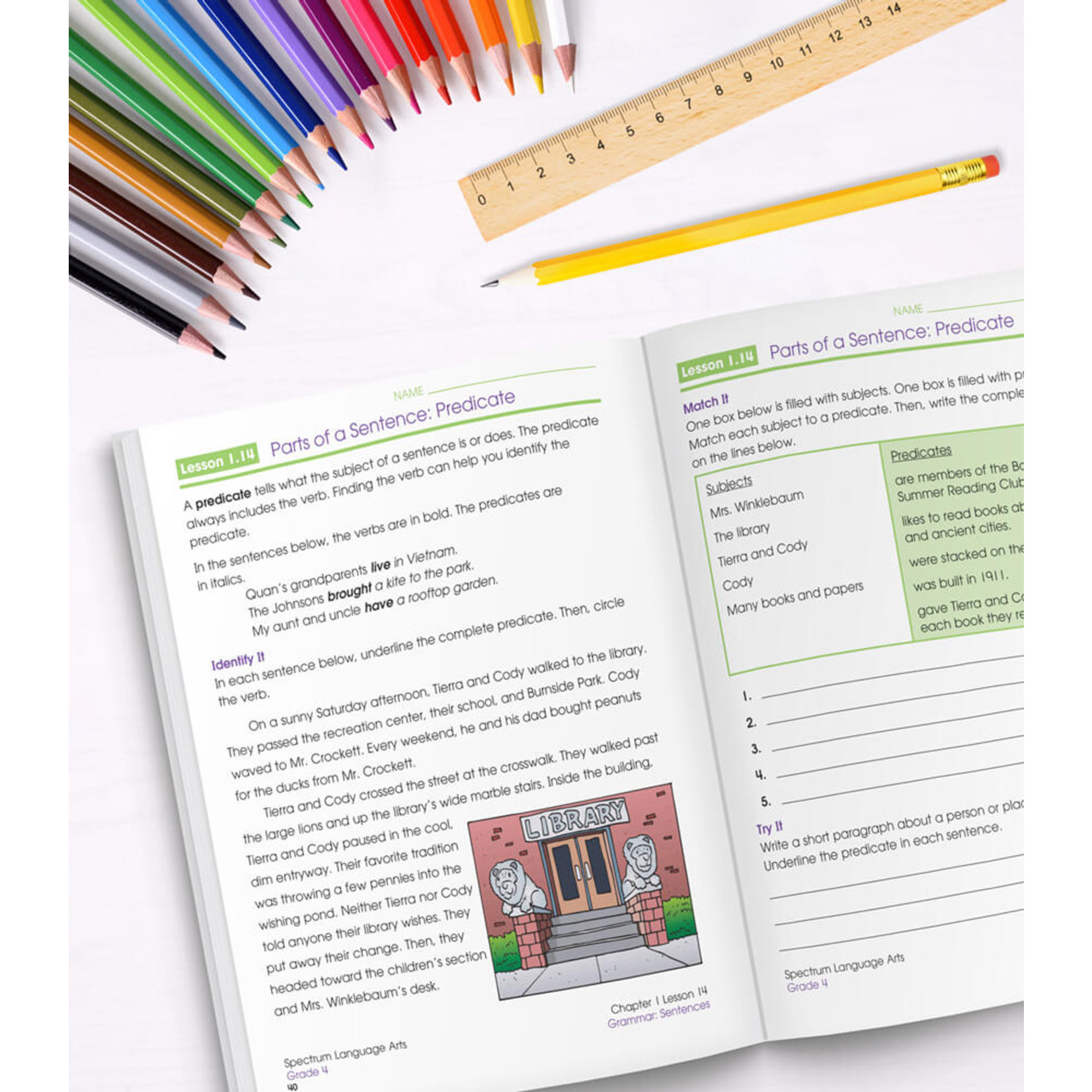 CARSON DELLOSA PUBLISHING CO Spectrum Language Arts Workbook Grade 4