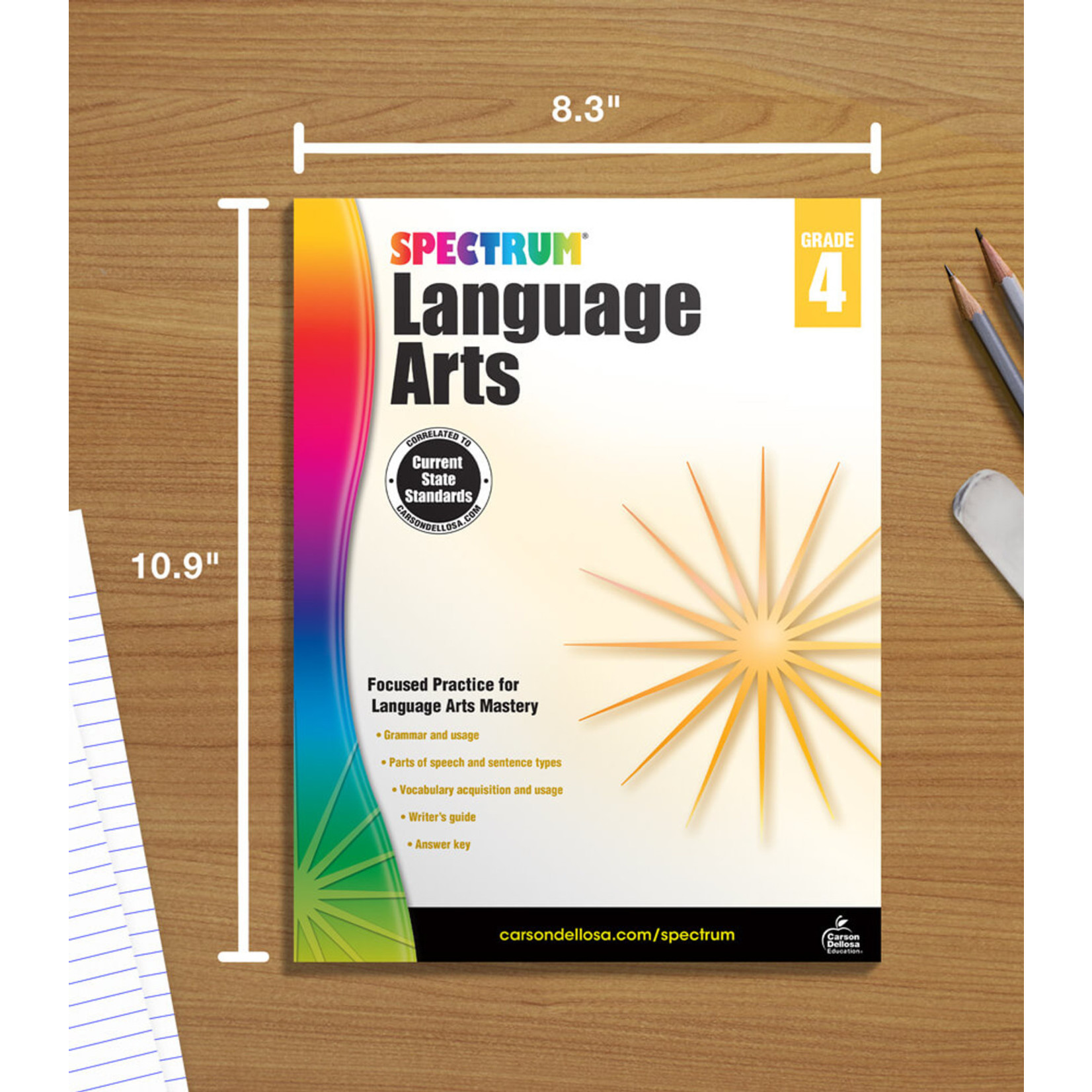 CARSON DELLOSA PUBLISHING CO Spectrum Language Arts Workbook Grade 4