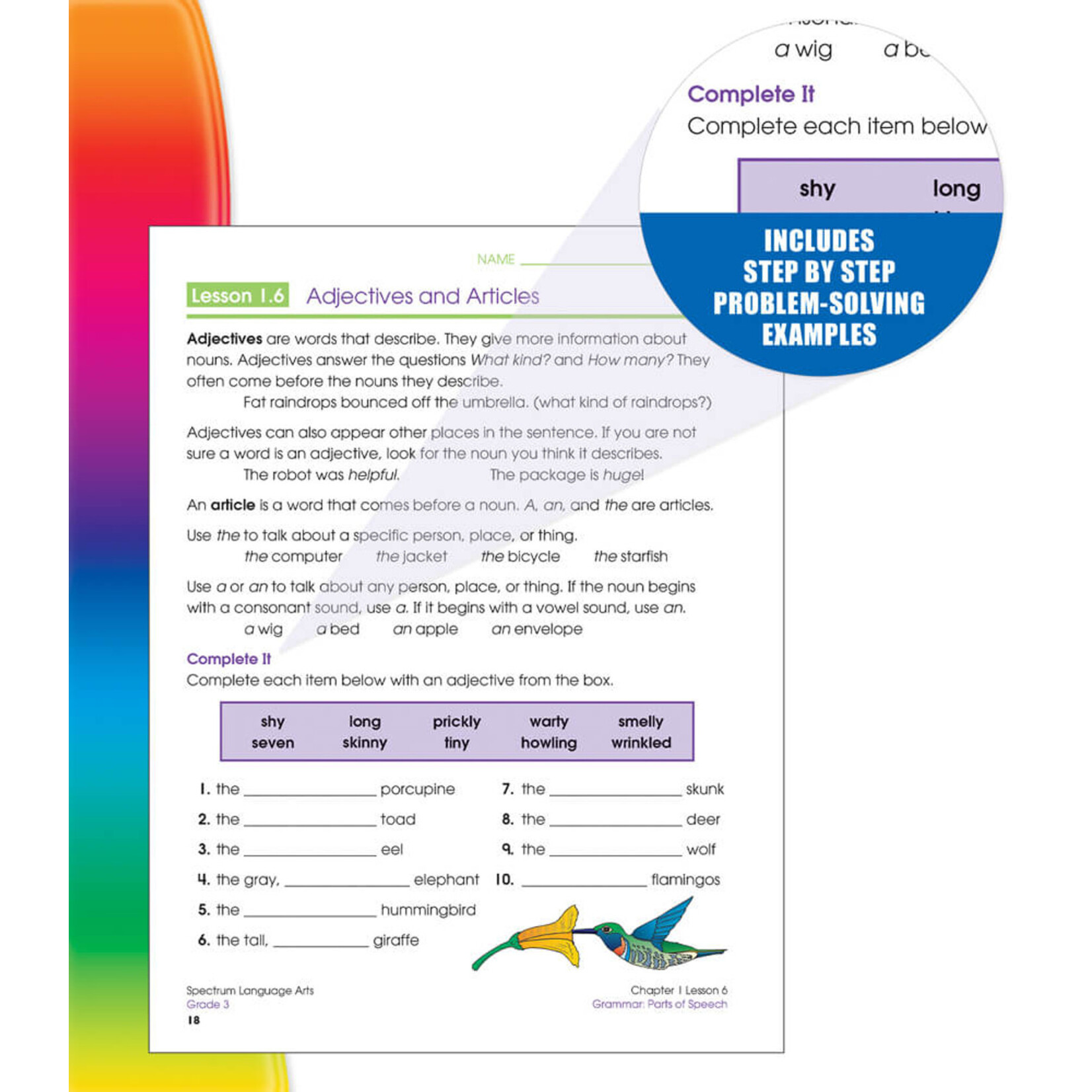 CARSON DELLOSA PUBLISHING CO Spectrum Language Arts Workbook Grade 3