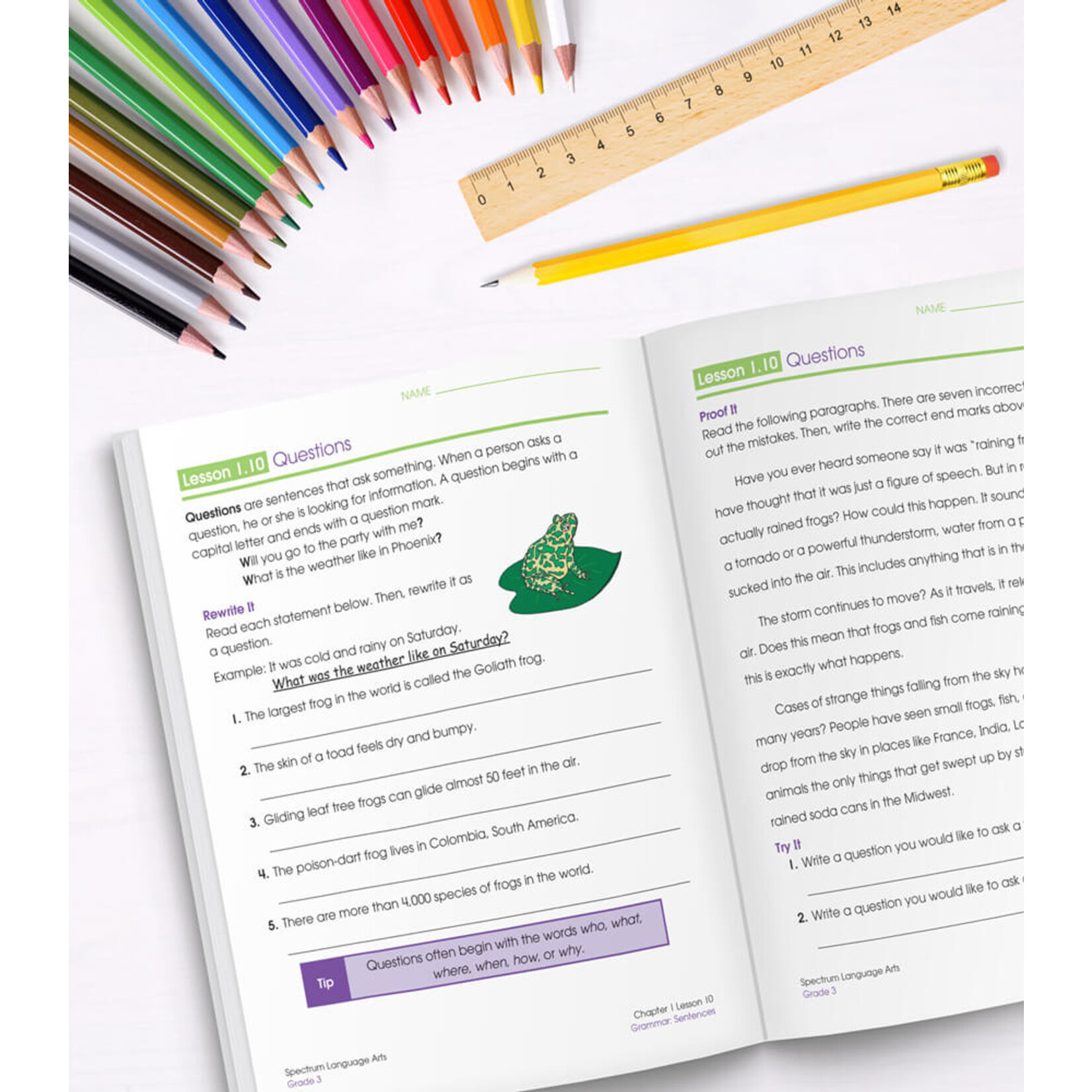 CARSON DELLOSA PUBLISHING CO Spectrum Language Arts Workbook Grade 3
