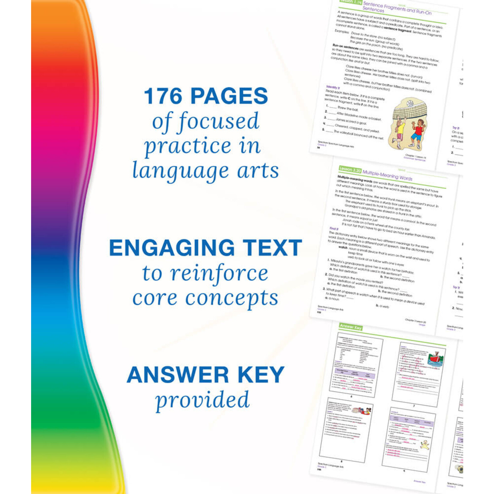 CARSON DELLOSA PUBLISHING CO Spectrum Language Arts Workbook Grade 3