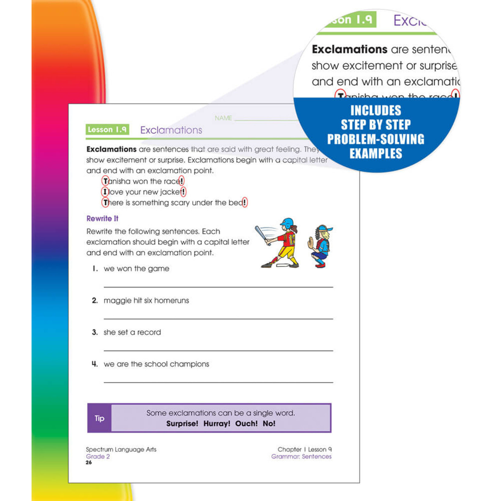 CARSON DELLOSA PUBLISHING CO Spectrum Language Arts Workbook Grade 2