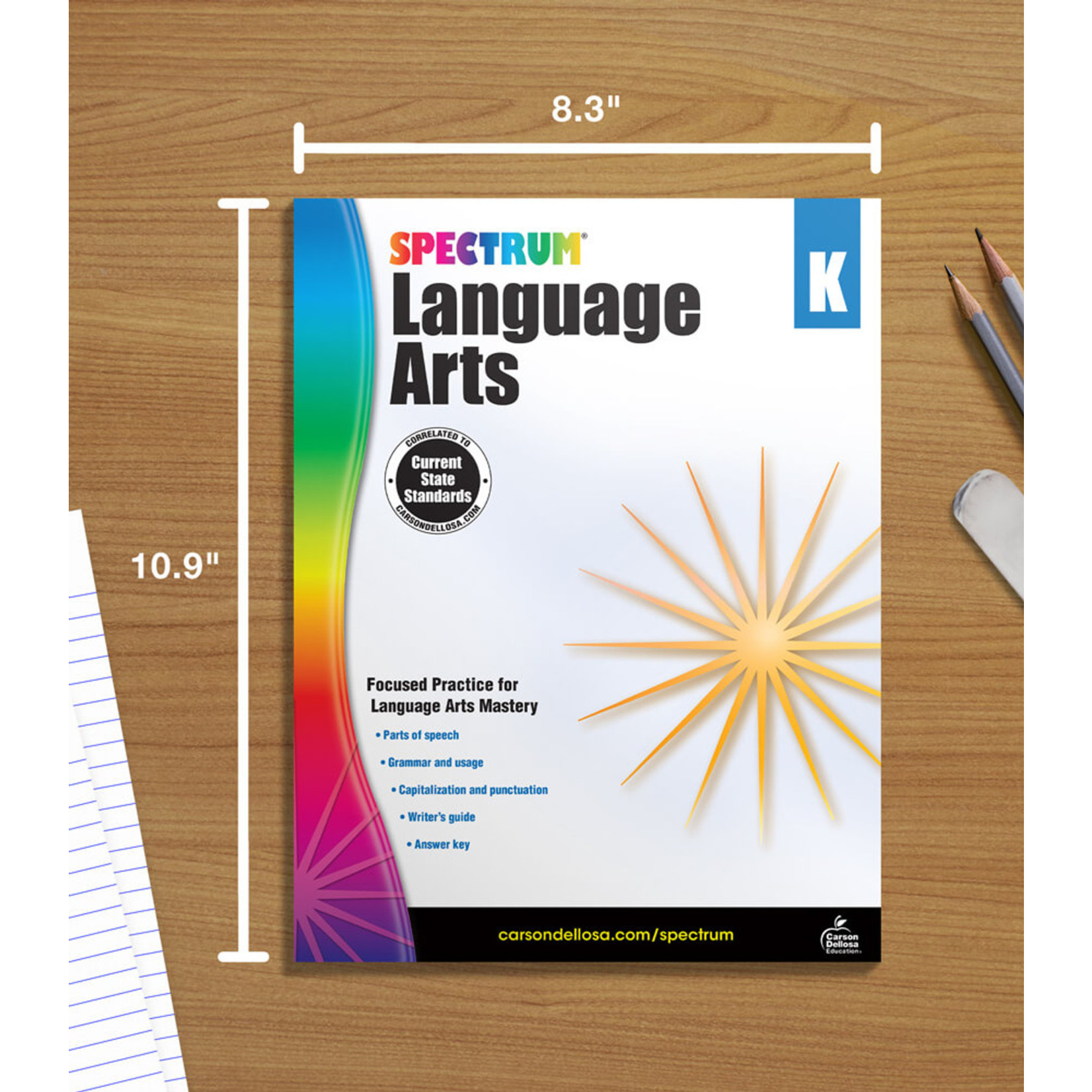 CARSON DELLOSA PUBLISHING CO Spectrum Language Arts Workbook Grade K