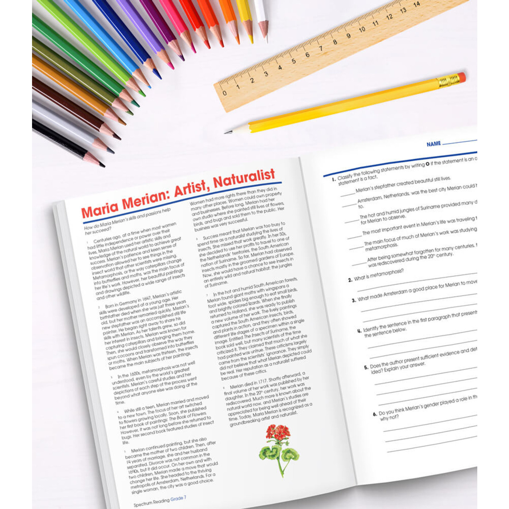 CARSON DELLOSA PUBLISHING CO Spectrum Reading Workbook Grade 7