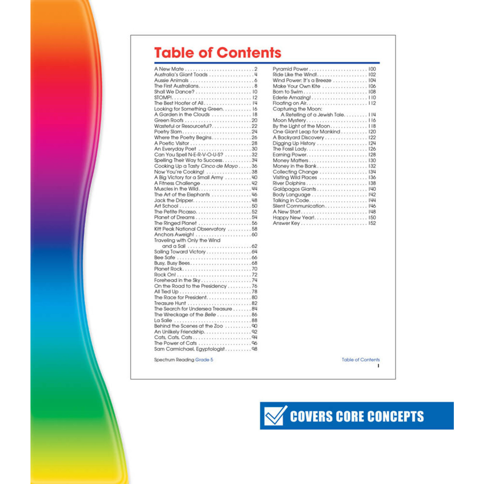 CARSON DELLOSA PUBLISHING CO Spectrum Reading Workbook Grade 5