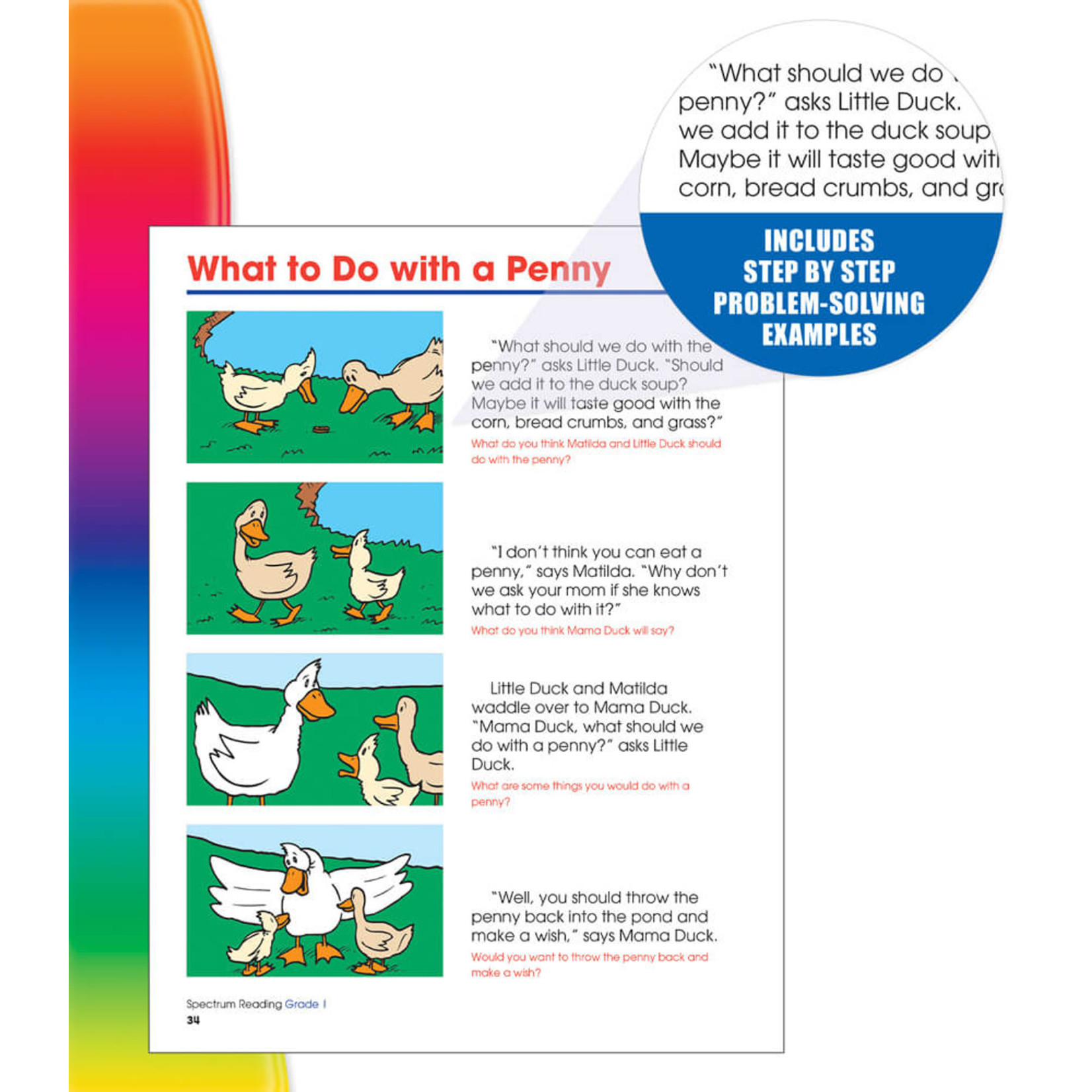 CARSON DELLOSA PUBLISHING CO Spectrum Reading Workbook Grade 1
