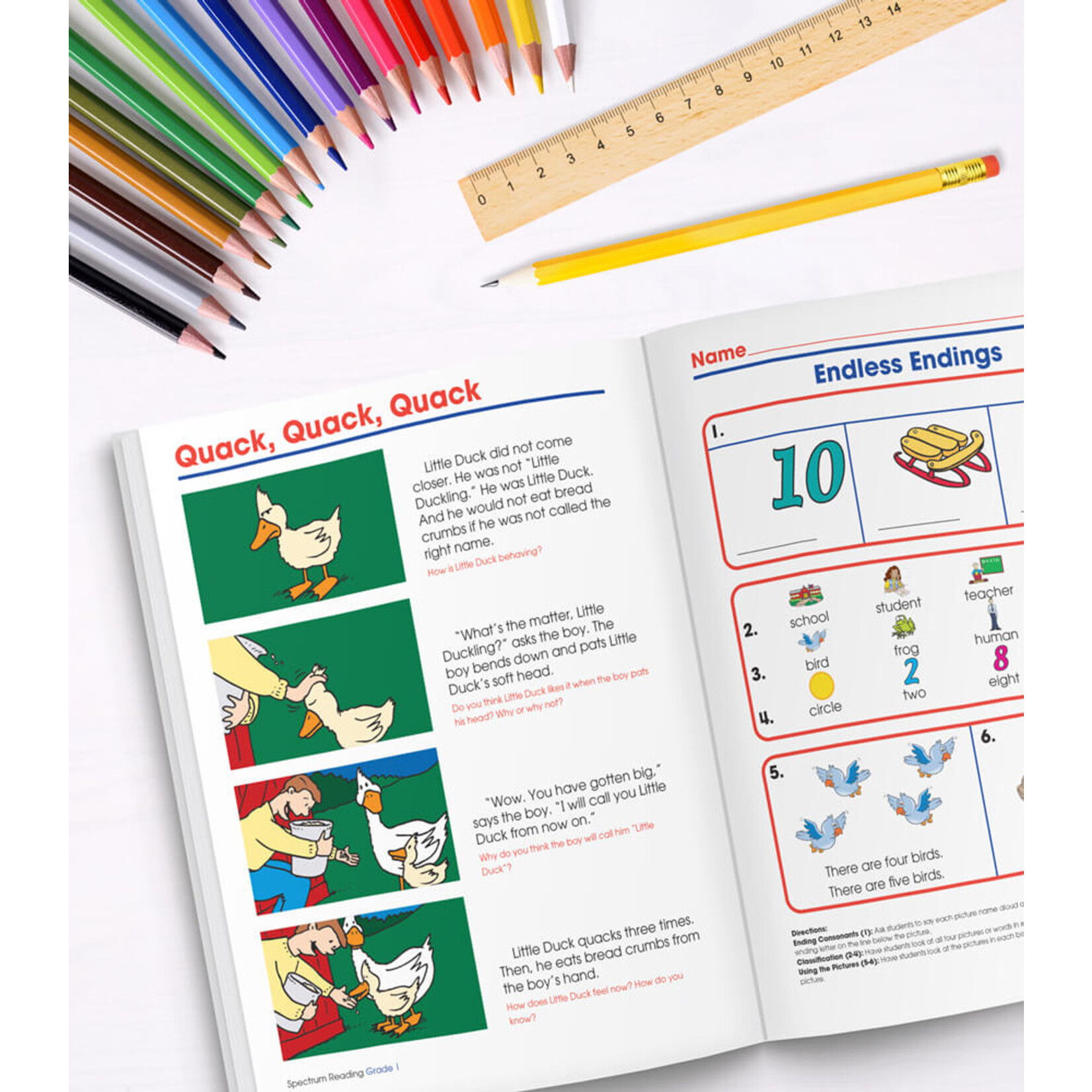 CARSON DELLOSA PUBLISHING CO Spectrum Reading Workbook Grade 1