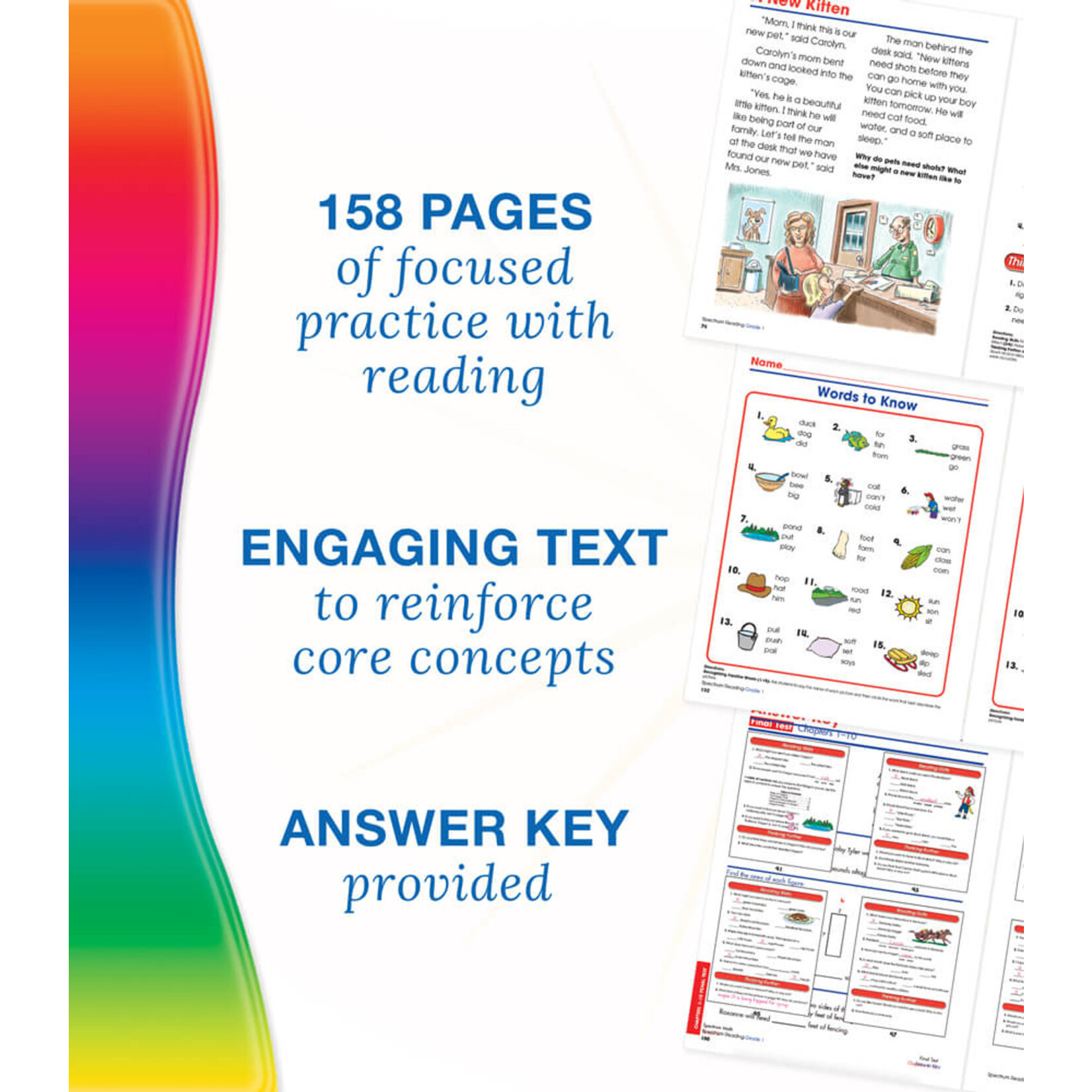 CARSON DELLOSA PUBLISHING CO Spectrum Reading Workbook Grade 1