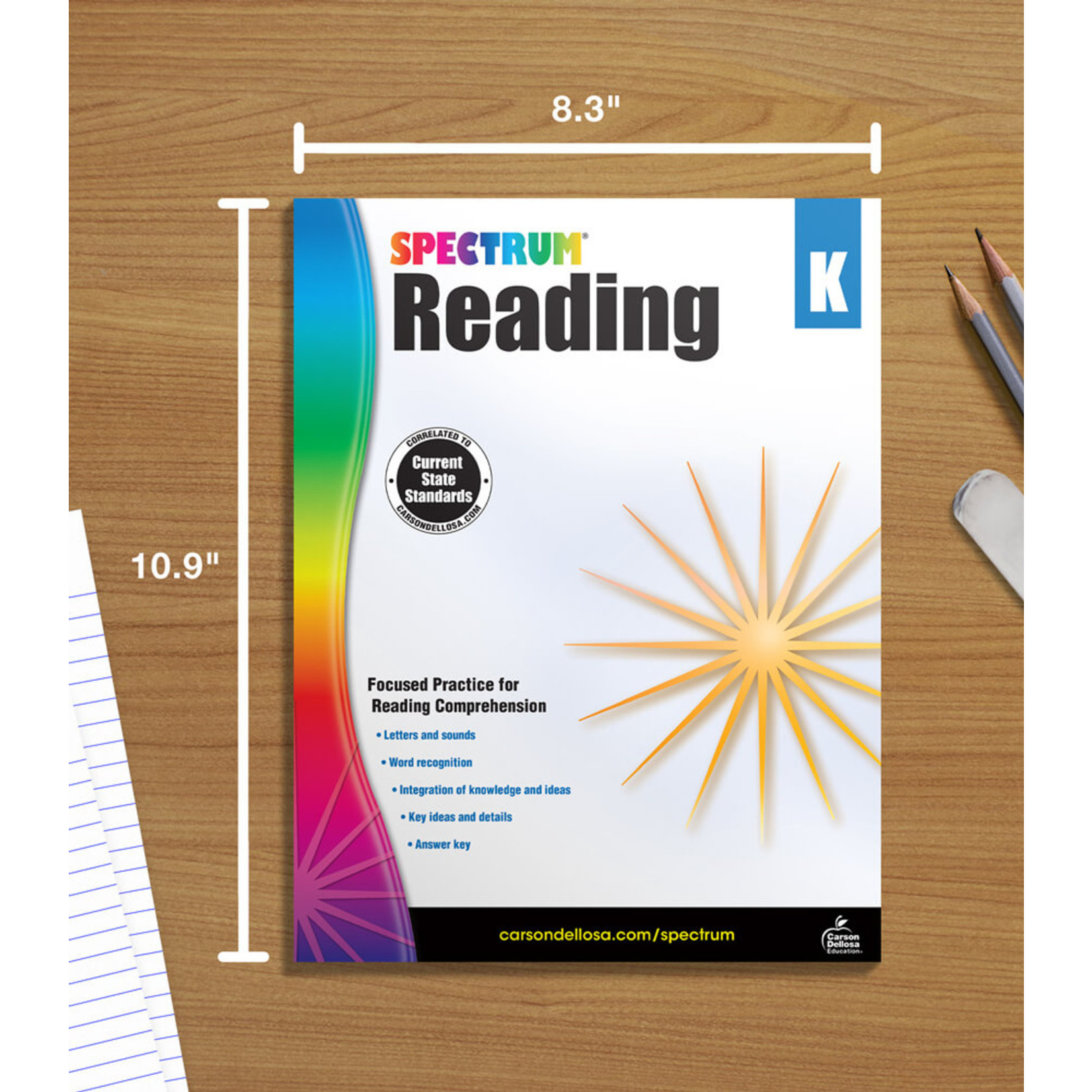 CARSON DELLOSA PUBLISHING CO Spectrum Reading Workbook Grade K