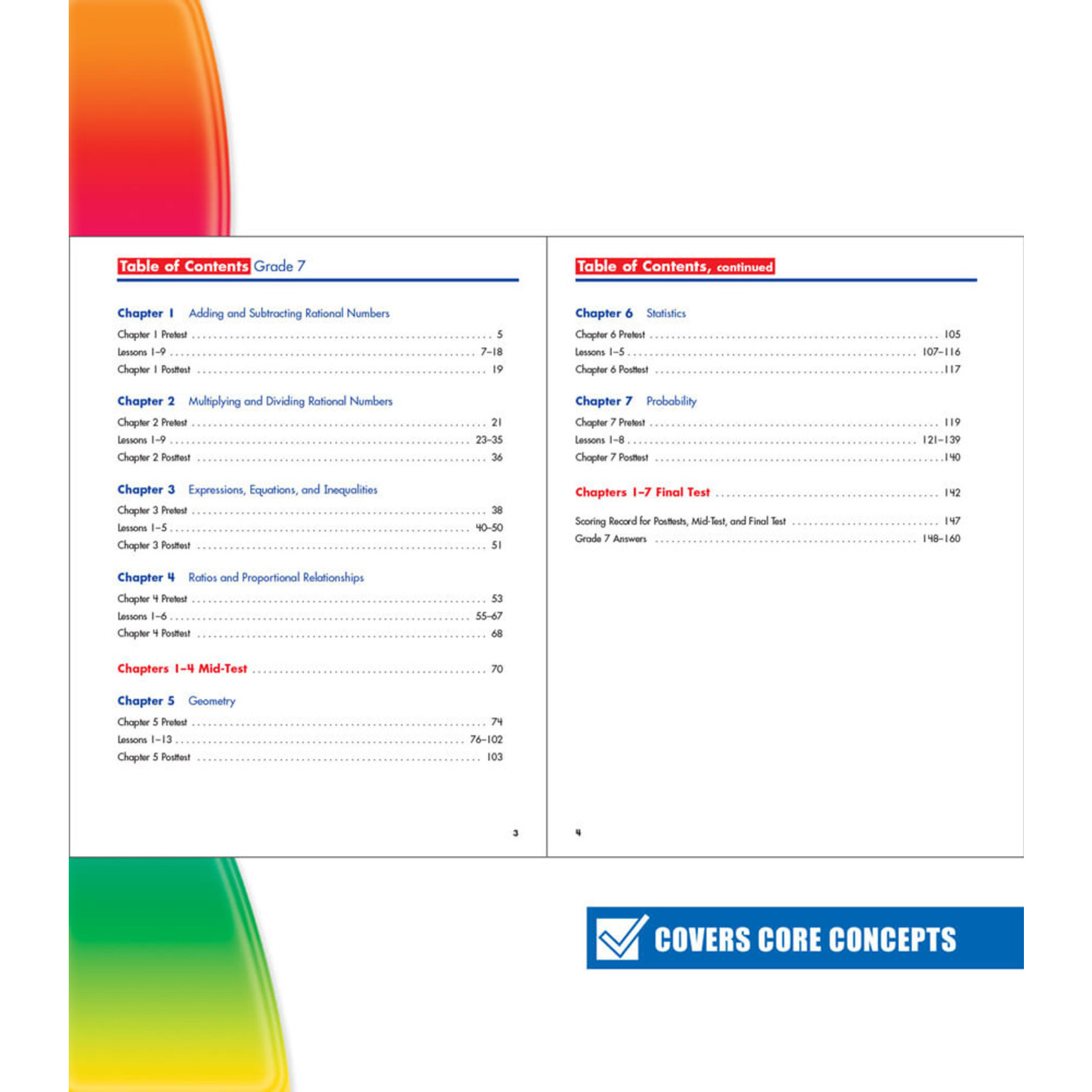 CARSON DELLOSA PUBLISHING CO Spectrum Math Workbook Grade 7