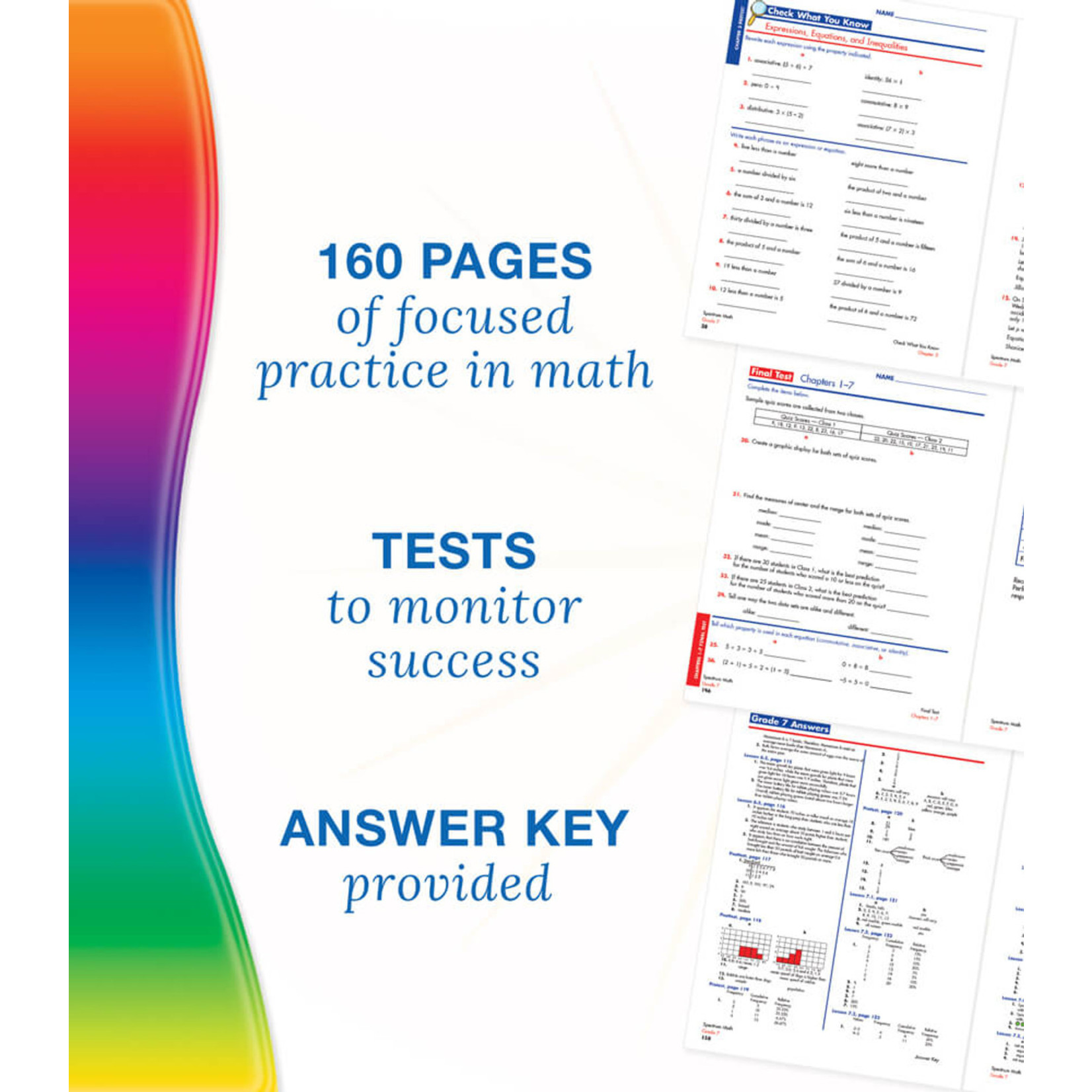 CARSON DELLOSA PUBLISHING CO Spectrum Math Workbook Grade 7