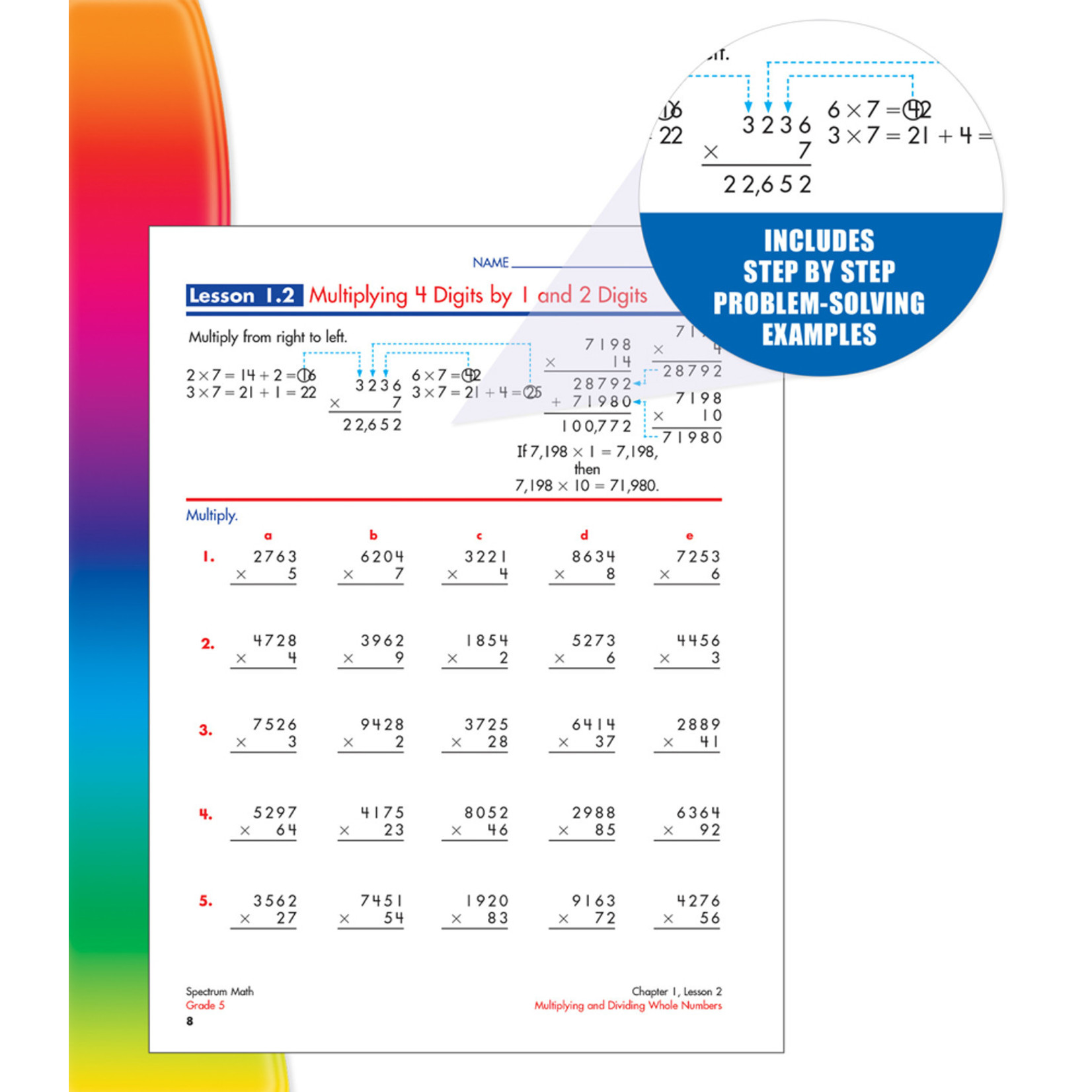 CARSON DELLOSA PUBLISHING CO Spectrum Math Workbook Grade 5
