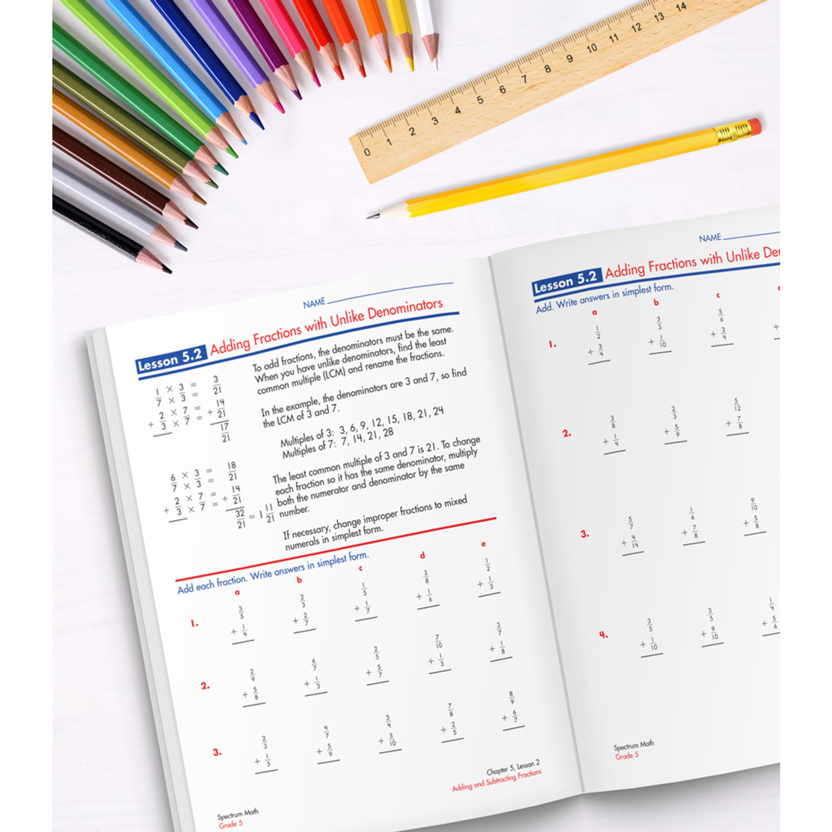 CARSON DELLOSA PUBLISHING CO Spectrum Math Workbook Grade 5