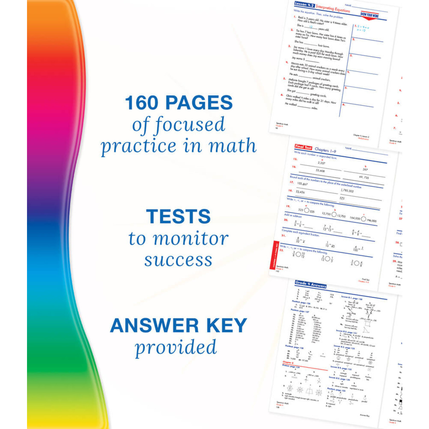 CARSON DELLOSA PUBLISHING CO Spectrum Math Workbook Grade 4