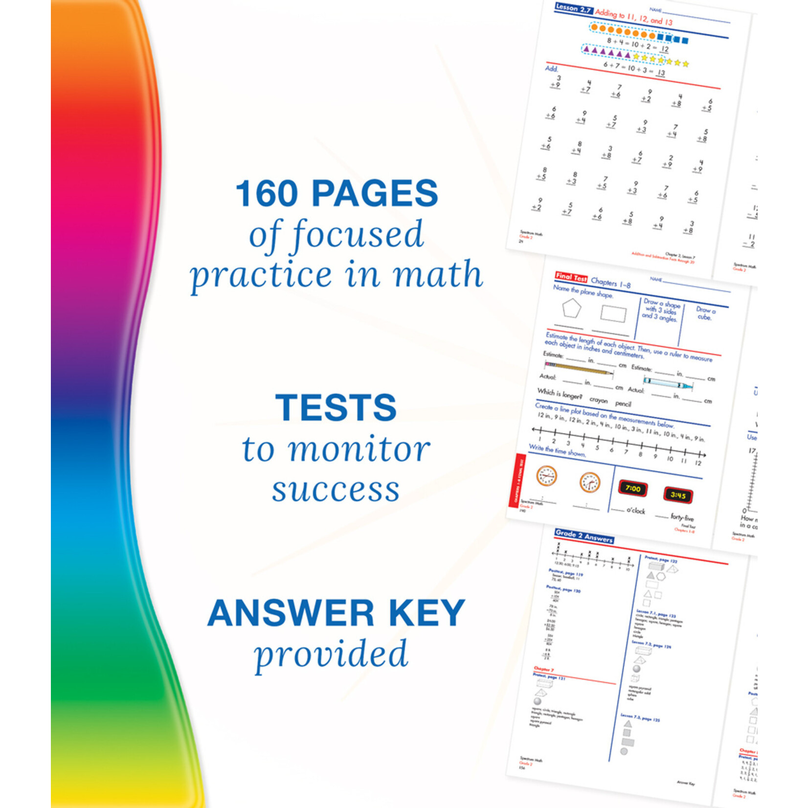 CARSON DELLOSA PUBLISHING CO Spectrum Math Workbook Grade 2