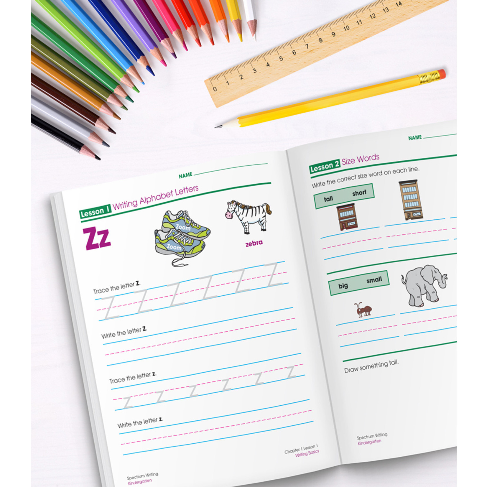 CARSON DELLOSA PUBLISHING CO Spectrum Writing Workbook Grade K