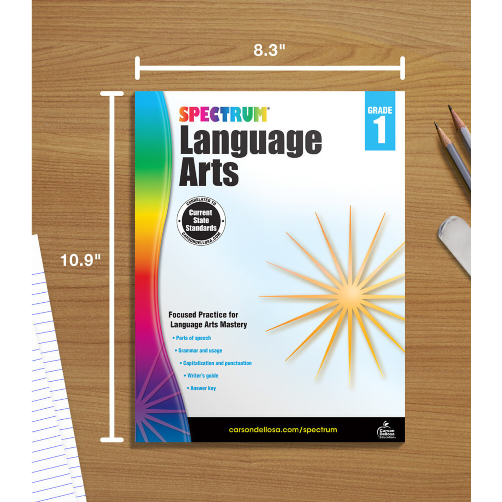CARSON DELLOSA PUBLISHING CO Spectrum Language Arts Workbook Grade 1