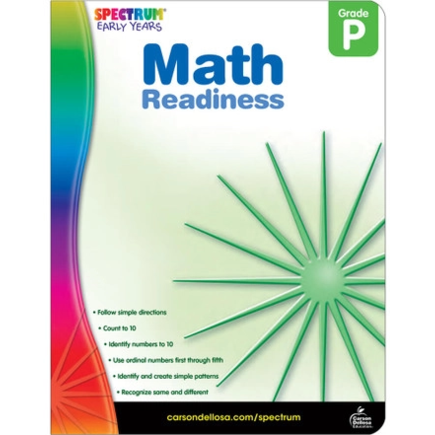 CARSON DELLOSA PUBLISHING CO Spectrum Early Years Math Readiness Workbook Grade PK