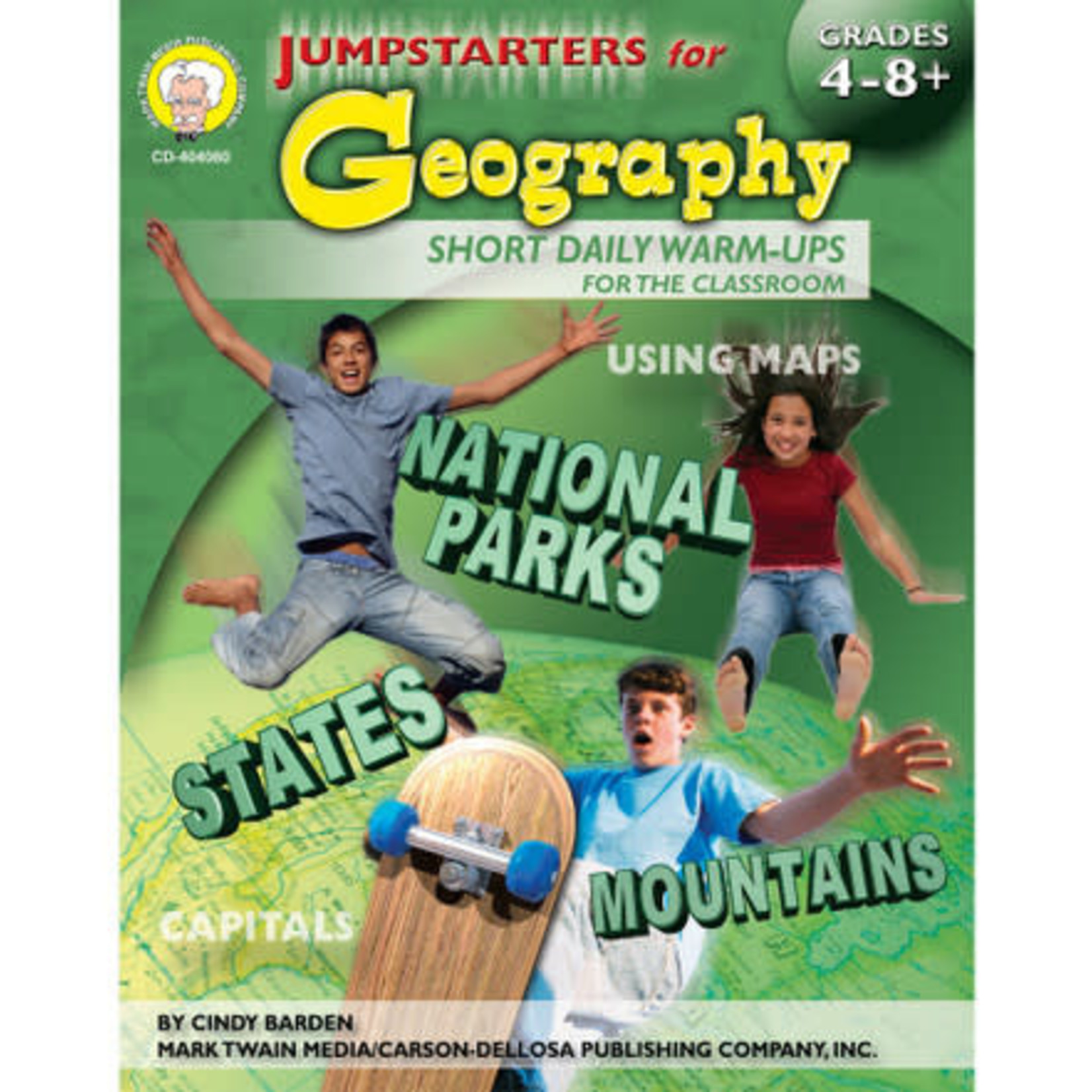 CARSON DELLOSA PUBLISHING CO Jumpstarters for Geography Resource Book Grade 4-8