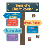 CARSON DELLOSA PUBLISHING CO Signs of a Fluent Reader Mini Bulletin Board Set Grade 1-5