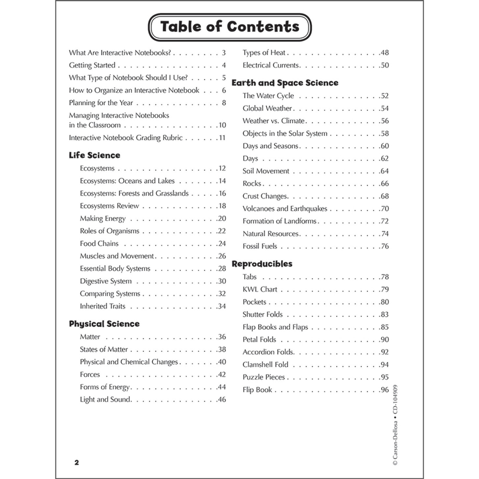 CARSON DELLOSA PUBLISHING CO Interactive Notebooks: Science Resource Book Grade 5